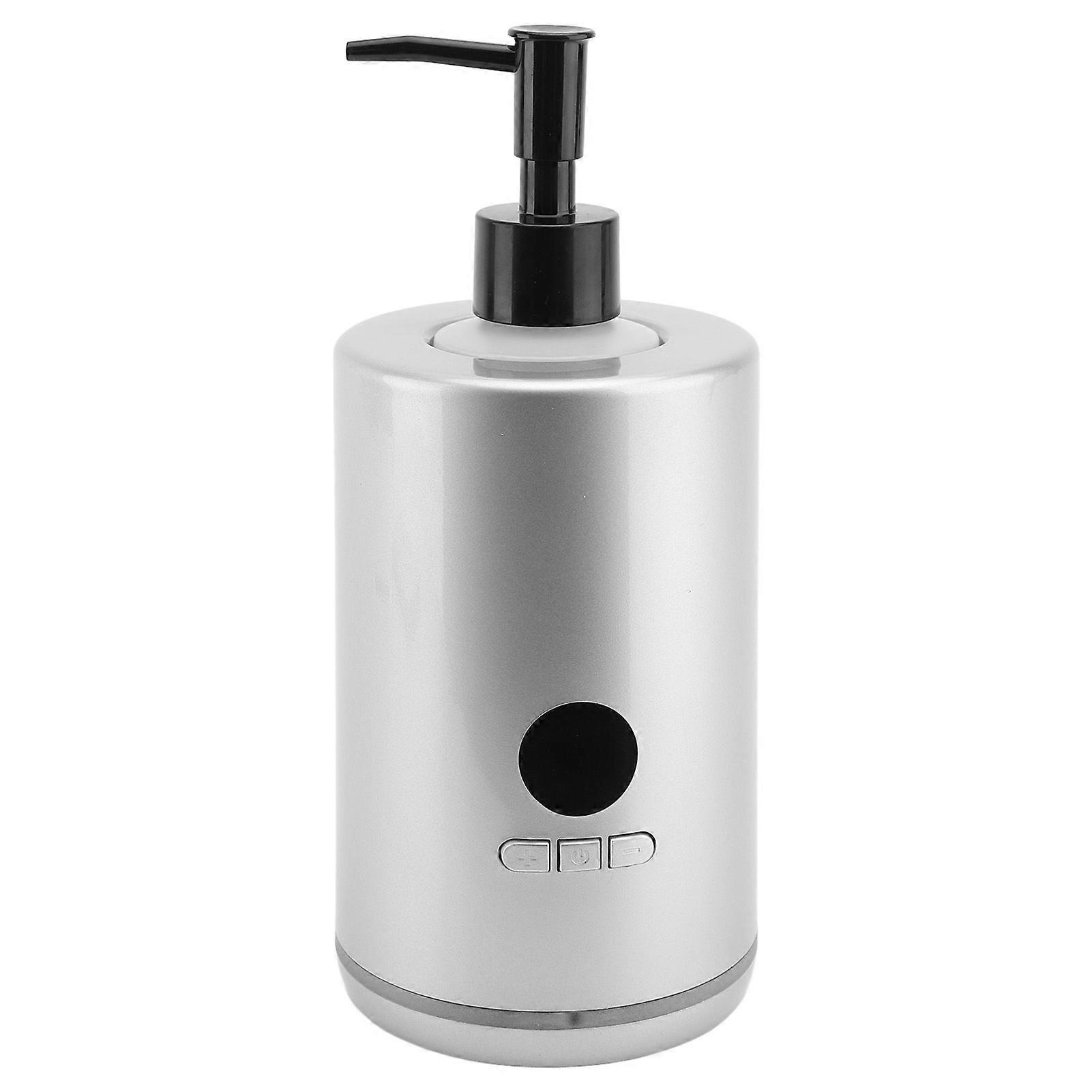 250ML Massage Oil Heater Electric Lotion Digital Heater Automatic Oil Warmer for Essential Oils and Body Lotion EU Plug Silver