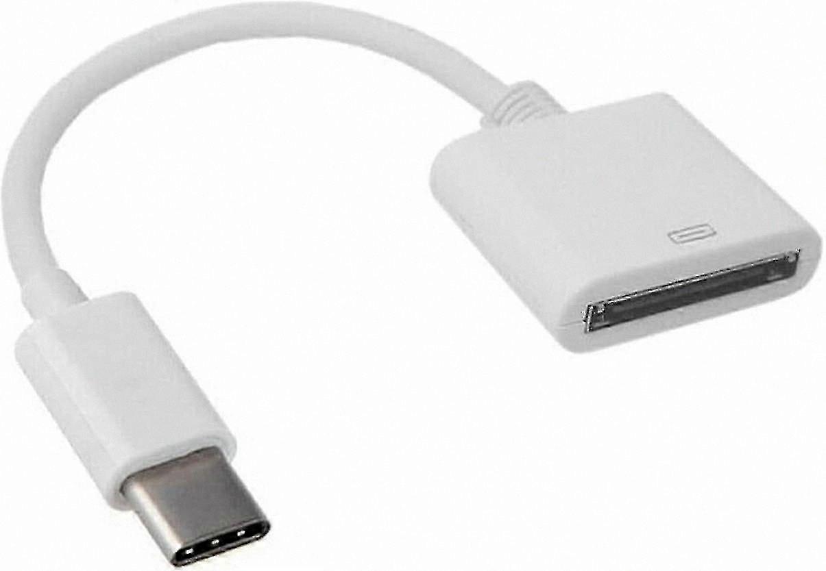 USB-C 3.1 Adapter Cable with 30-Pin Female Connector for Charging and Data Transfer