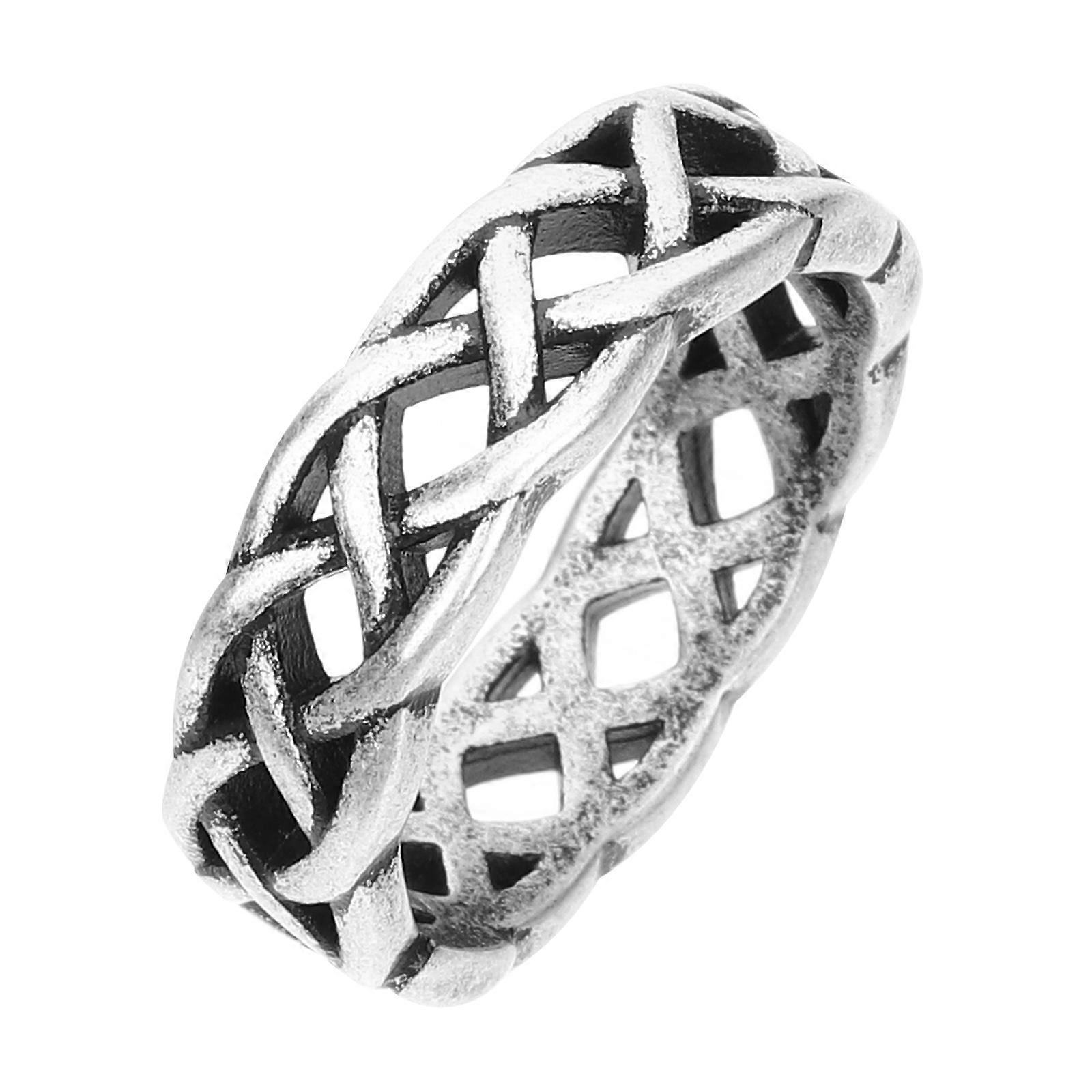 Stainless Steel Ring Mens Rings for Decor 5Pcs Wide Knot Hollow Band