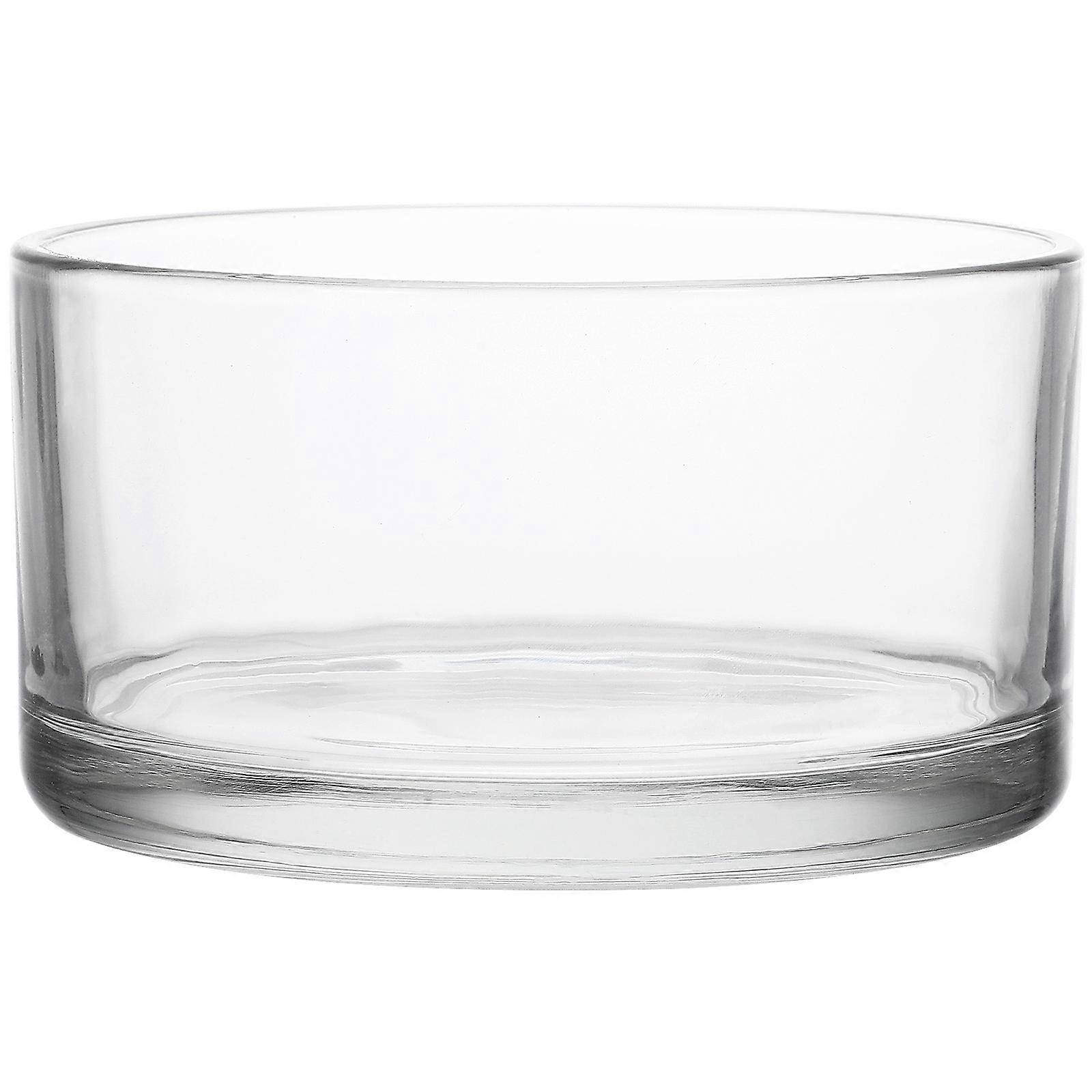 Glass Hydroponics Vase Round Planter for Storage 2Pcs Clear Glass