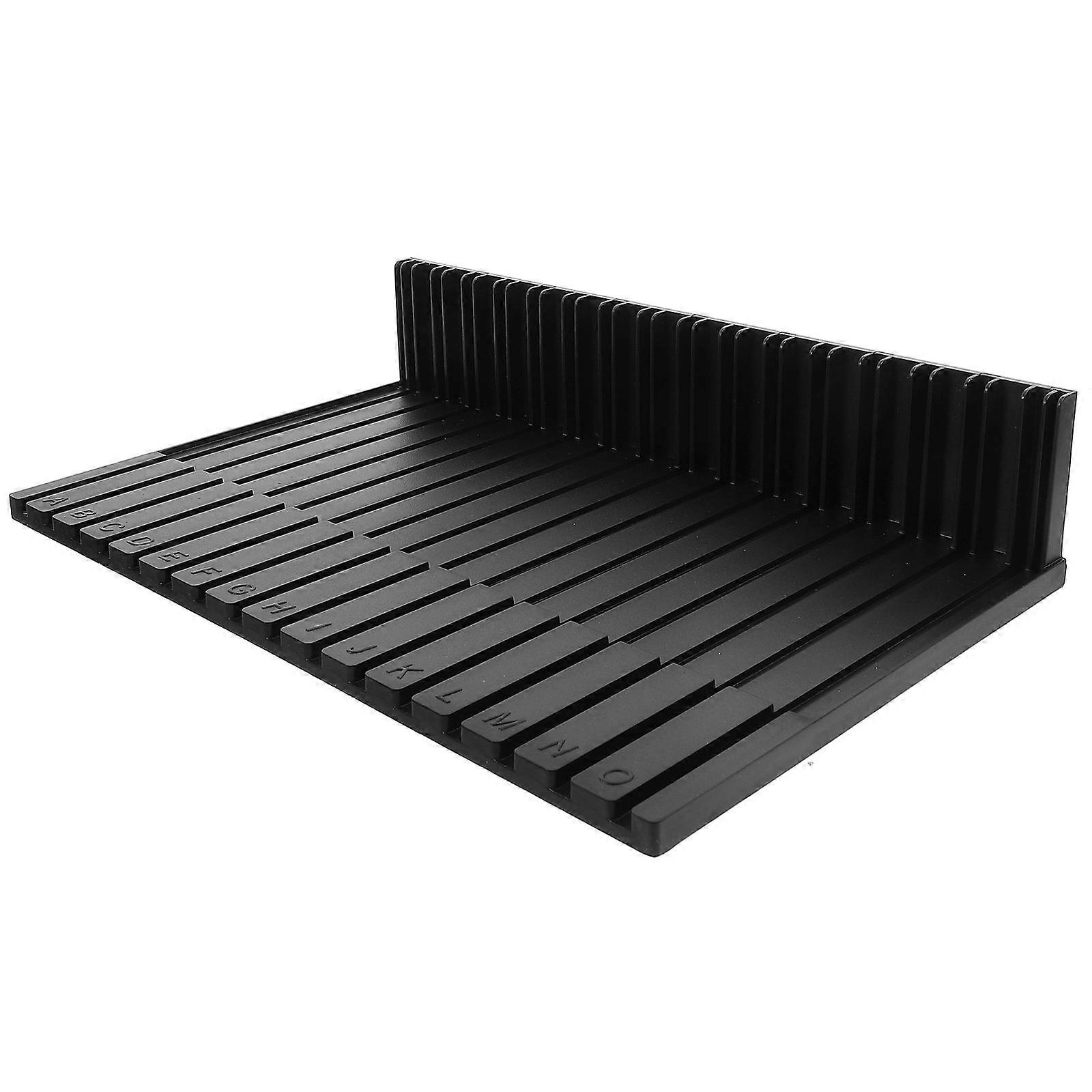 Model Display Stand Organizer Rack for Figures 2Pcs Black Plastic Holder