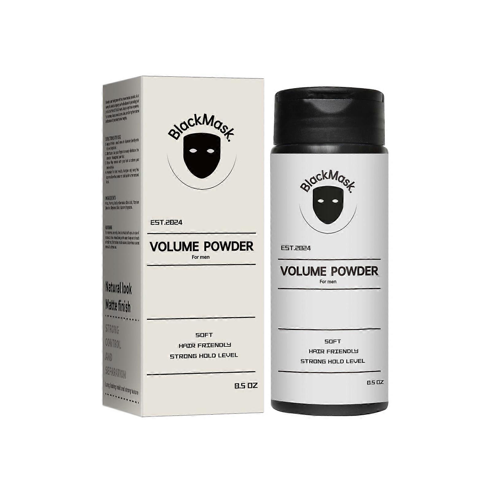 BlackMask Hair Styling Powder,Volume Powder Instantly Adds Texture & Volume 40g