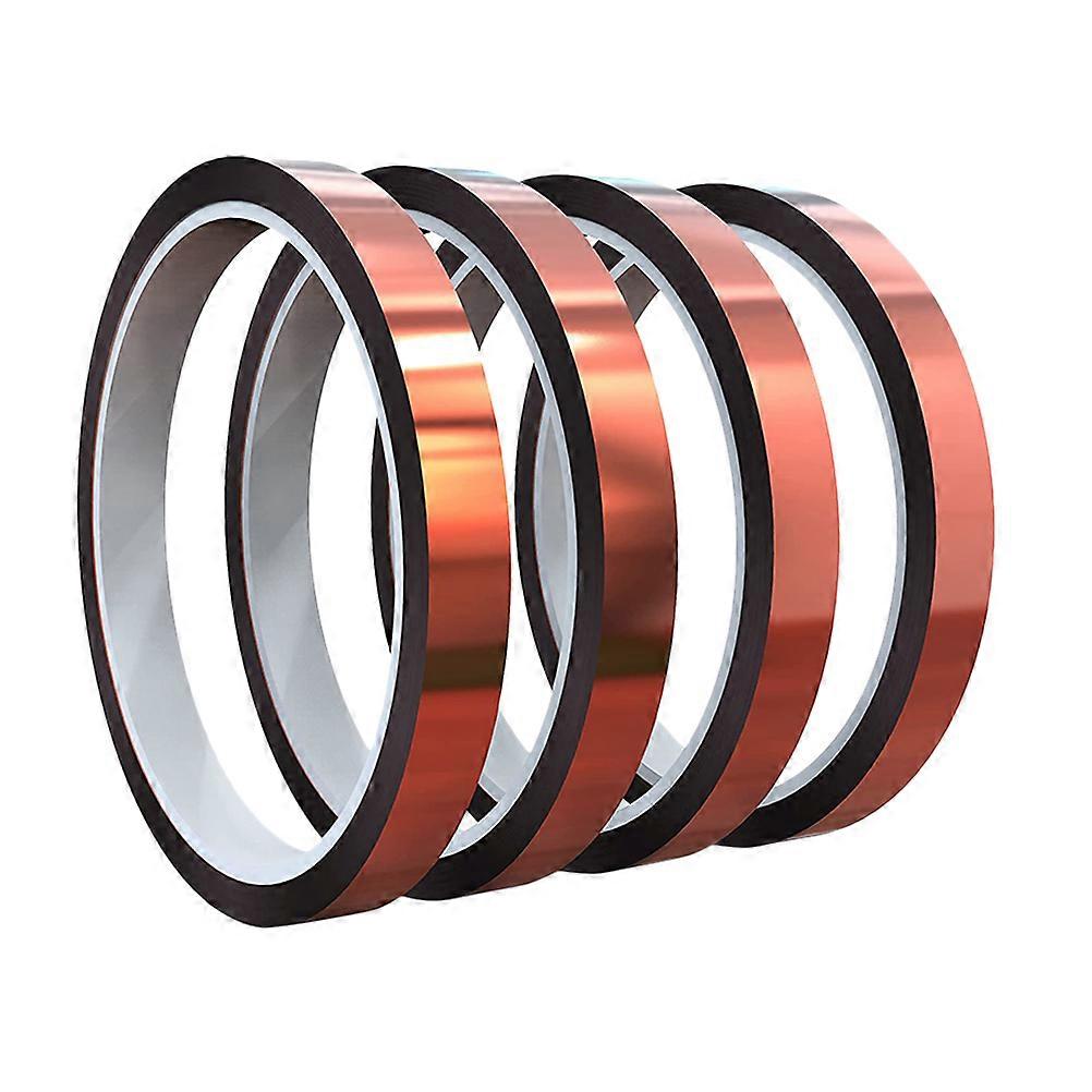 High Temperature Heat Resistant Tape Durable Double Sided Adhesive For Outdoor Use Flat 3300X1X0.06CM Insulation 4 Rolls