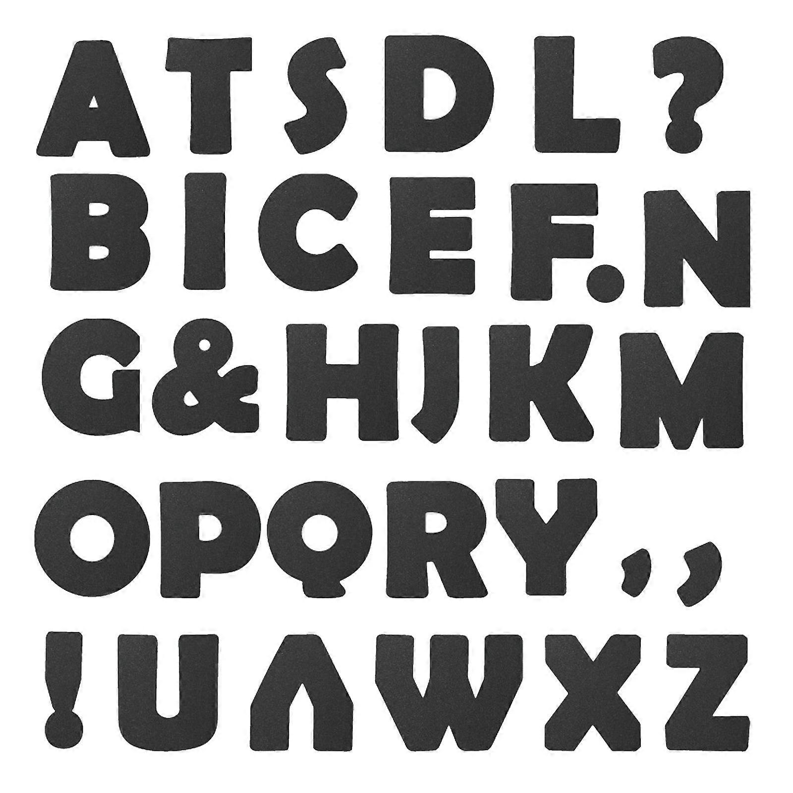 Black Glitter Board Letters for Decoration 150Pcs Paper Letters for Bulletin