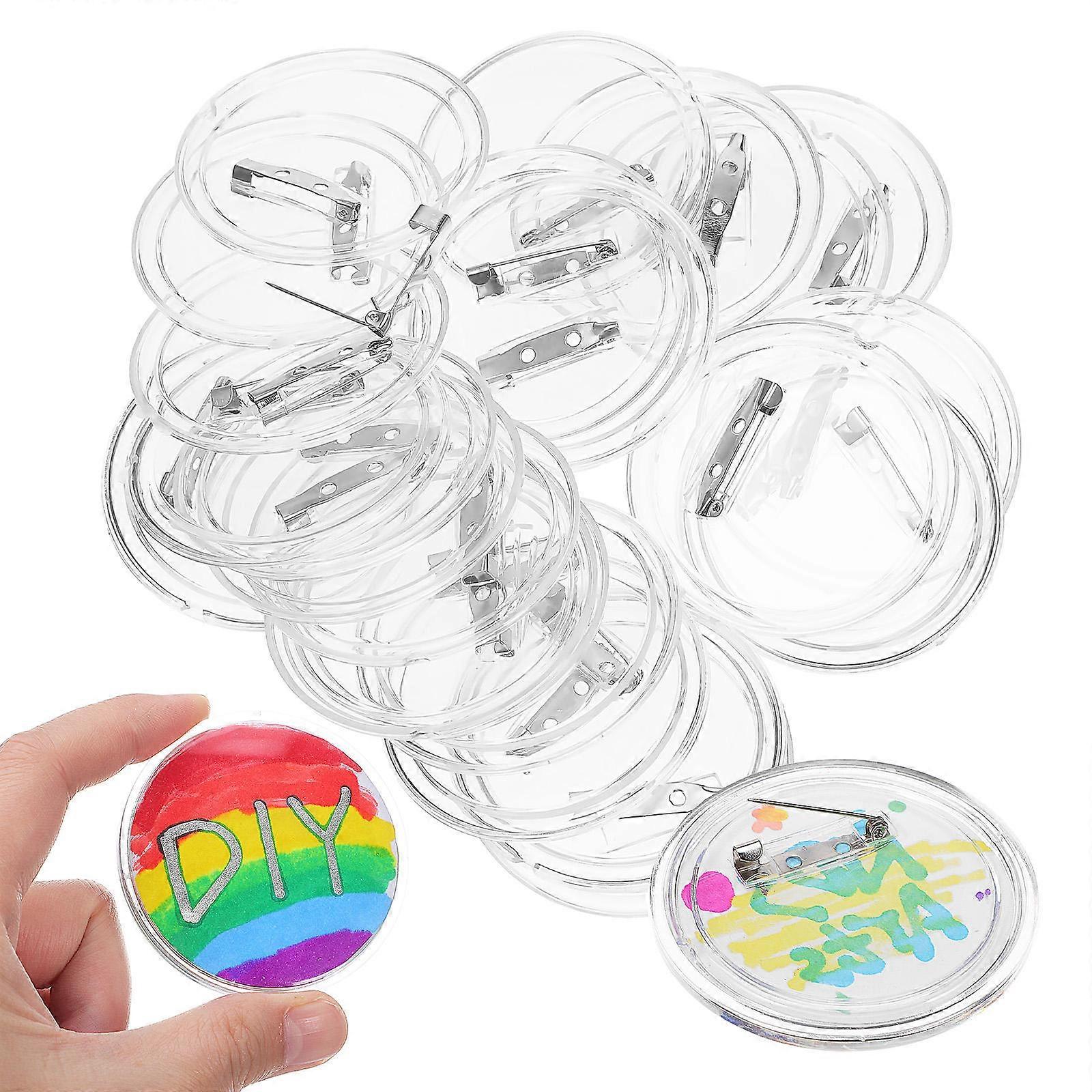 Blank Buttons Clear Visibility School Projects 25Set