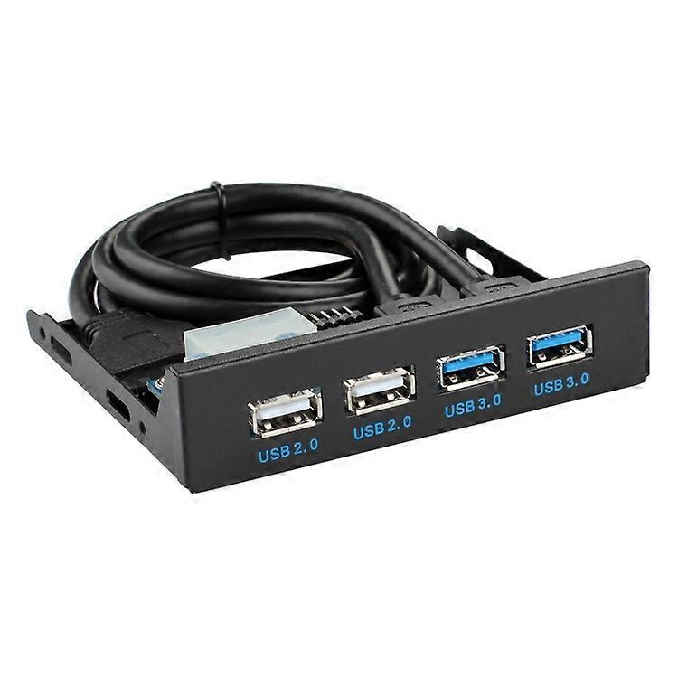 (New) 0.6M 2+2 Ports USB 3.0 Front Panel Data Hub