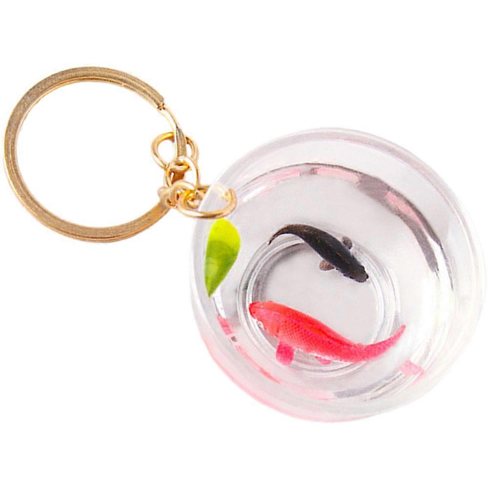 Backpack Keychain with Goldfish Fish Pendant for Decoration 2Pcs