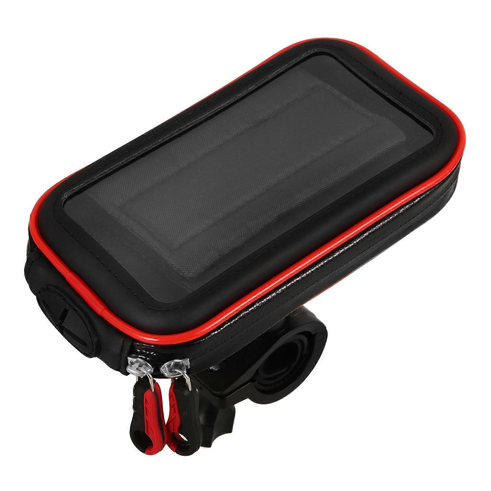Motorcycle Phone Mount Clamp on Handlebar with Earphone Hole for 3Sets