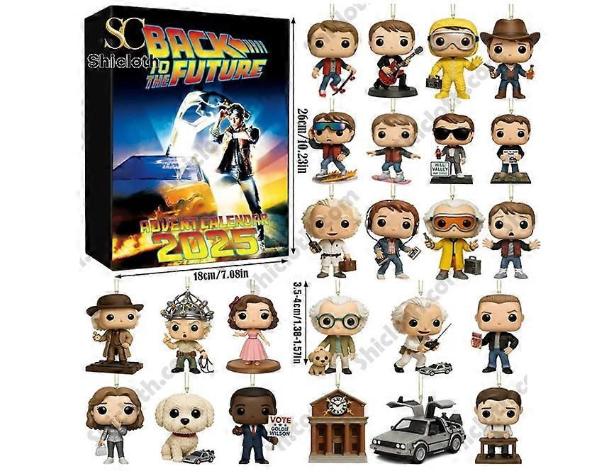 Back to the Future Advent Blind Box Christmas Tree Decoration Acrylic Pendant