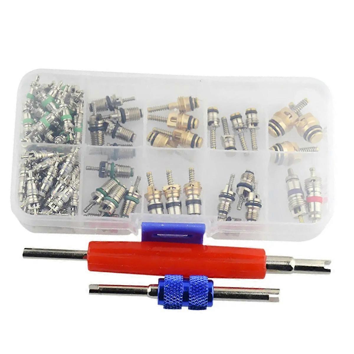 102Pcs Air Conditioning Valve Core Accessories Kit