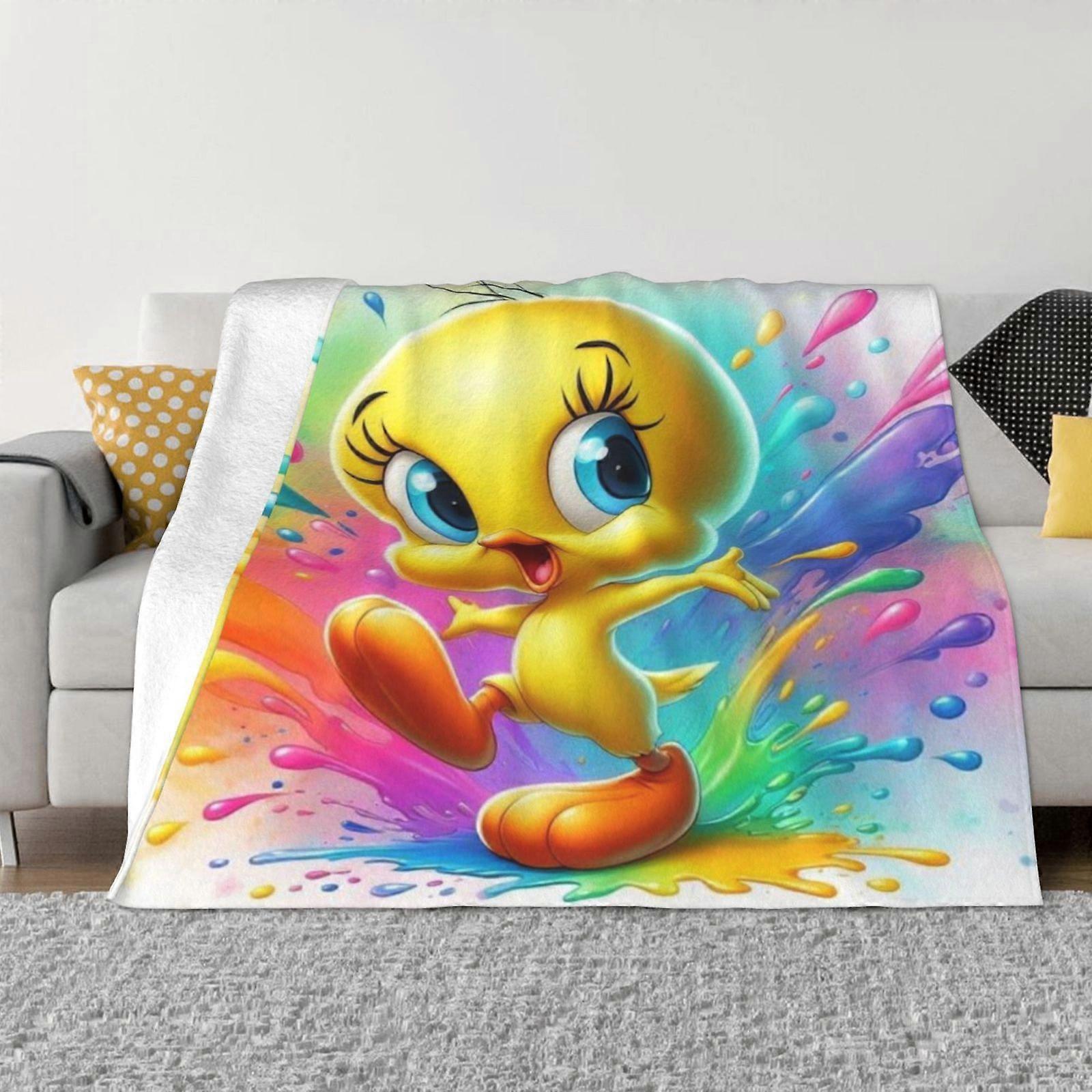 n522 TweetyBird Deka Super měkká deka, teplá lehká plyšová deka ju522