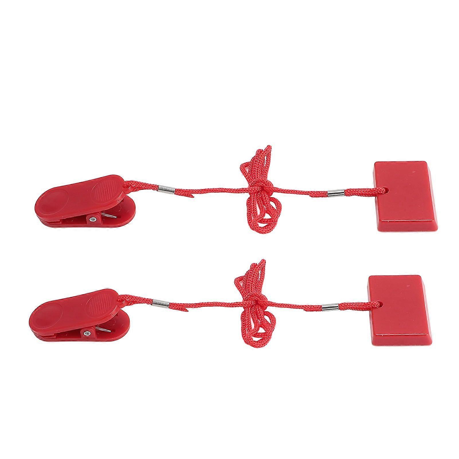 2pcs Treadmill Universal Safety Key Treadmill Magnetic Safety Switch Replacement for Running Machine