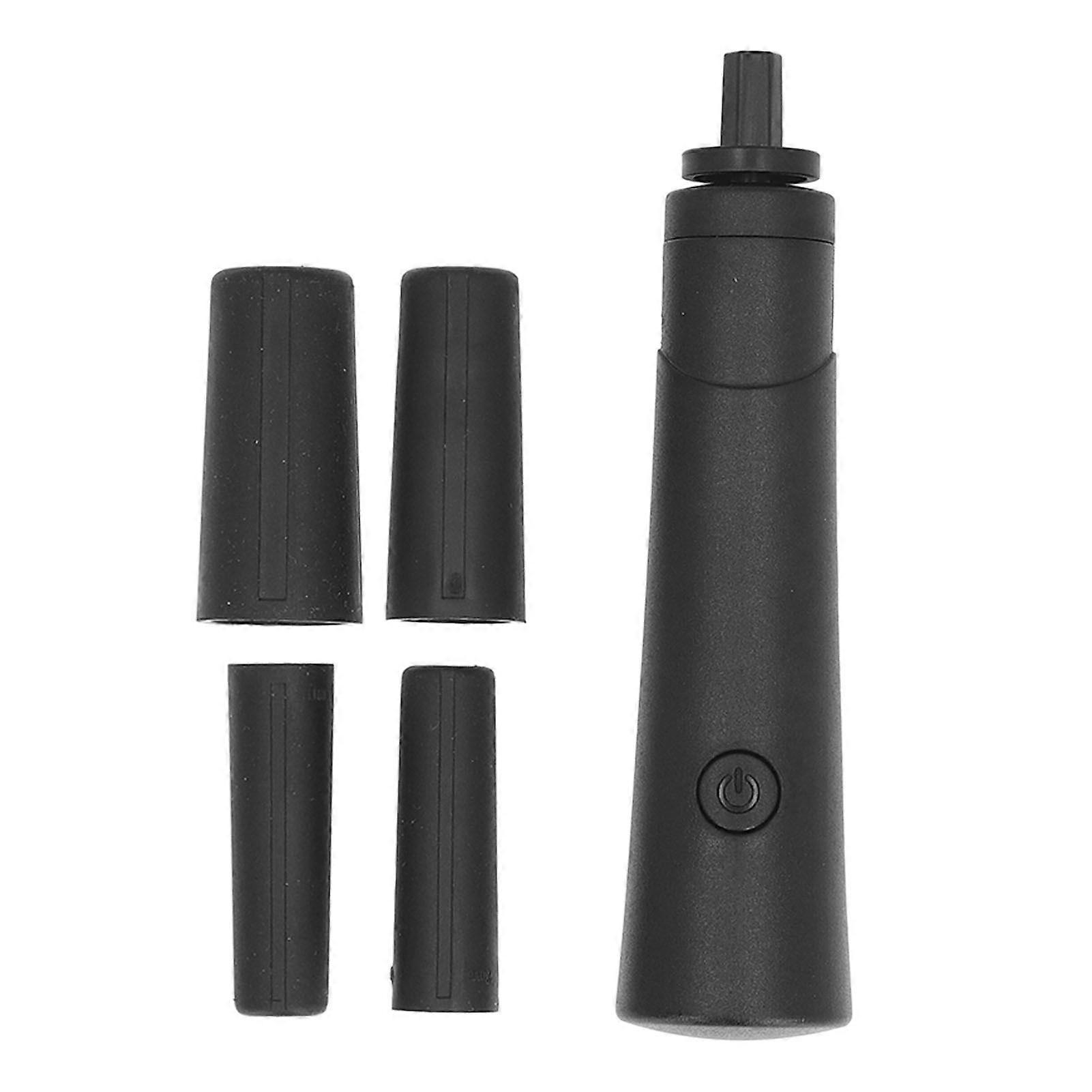 Nail Lacquer Shaker 2500RPM Nail Polish Mixer Portable Electric Eyelash Glue Shaker 4 Size Caliber for Eyelash Extension Black