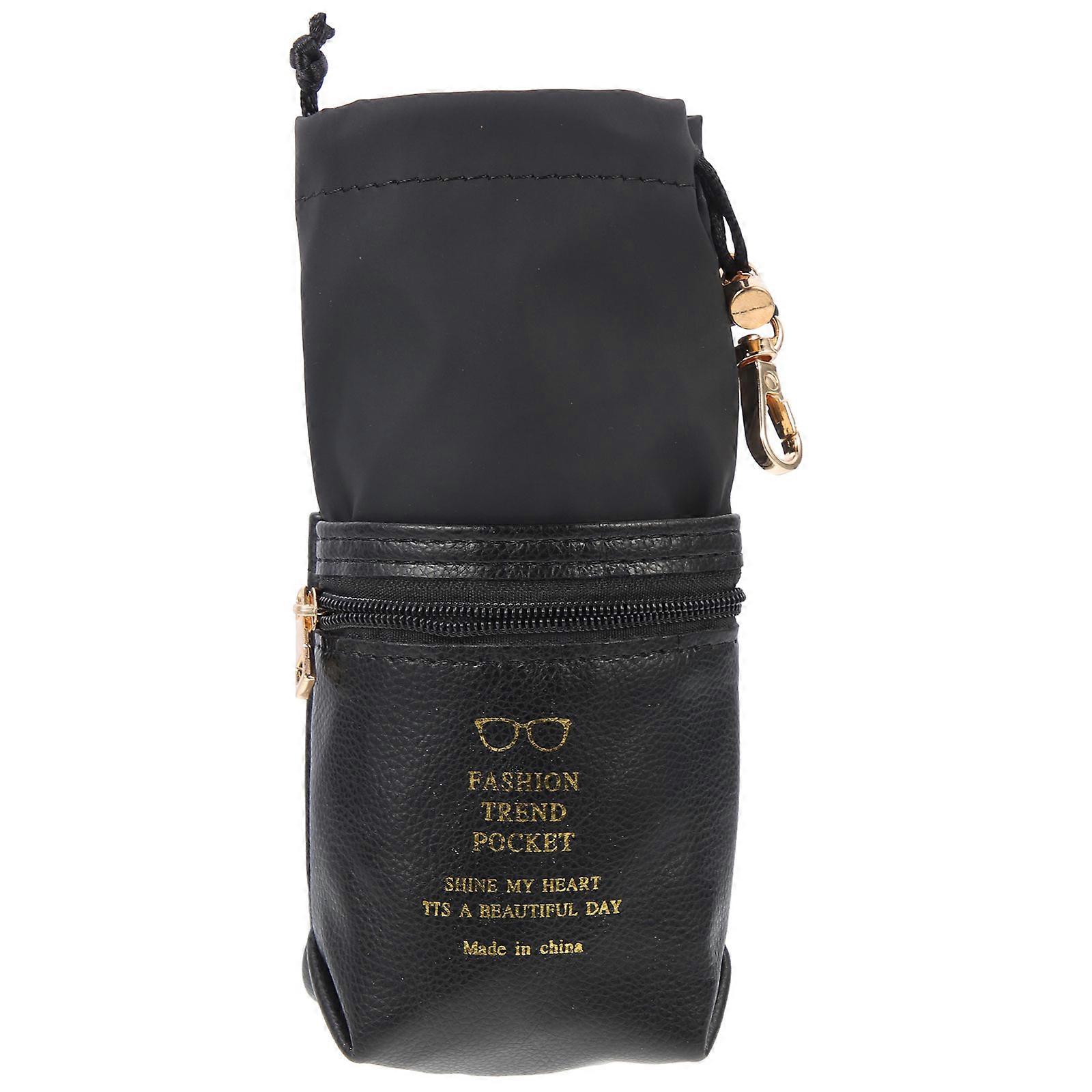 Glasses Bag Drawstring Bag for Storage Use Black Portable Pouch