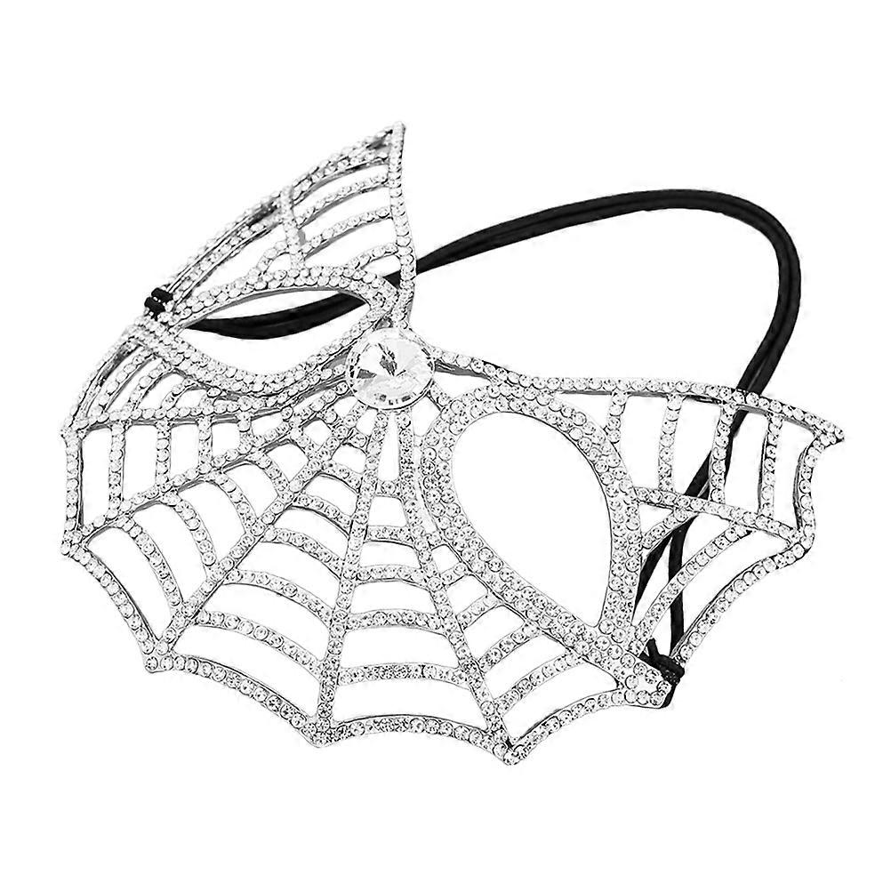 Sparkling Rhinestone Half Mask for Masquerade Balls 5Pcs Collection