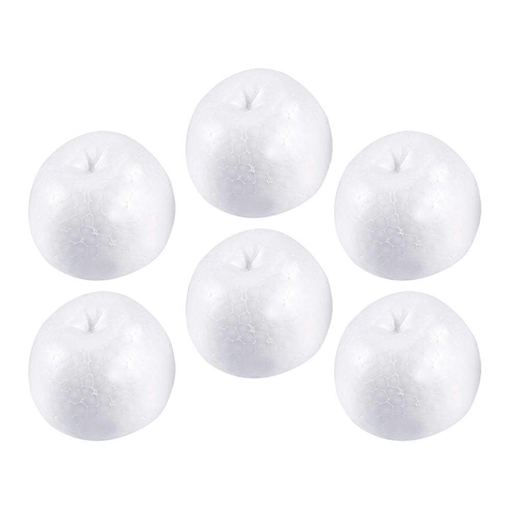 Foam Apple Model Apple Props for DIY Kids Crafts 24Pcs White Foam