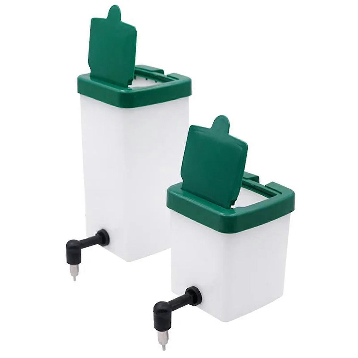 2PCS Water Dispenser Drinker Feeder Drinking Fountain