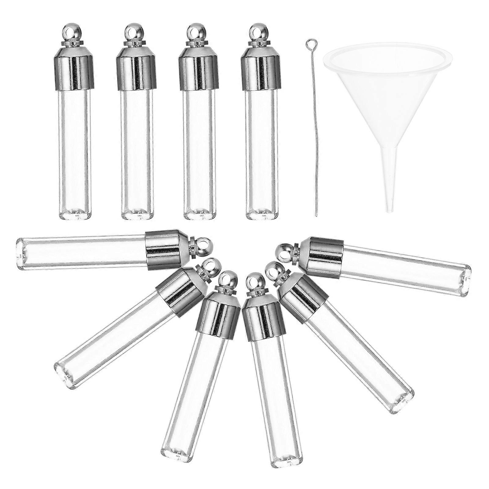 Miniature Wishing Bottles 3 Set Cylindrical Decorative Glass Jars For Gift Giving And Home Decoration With Floating Function