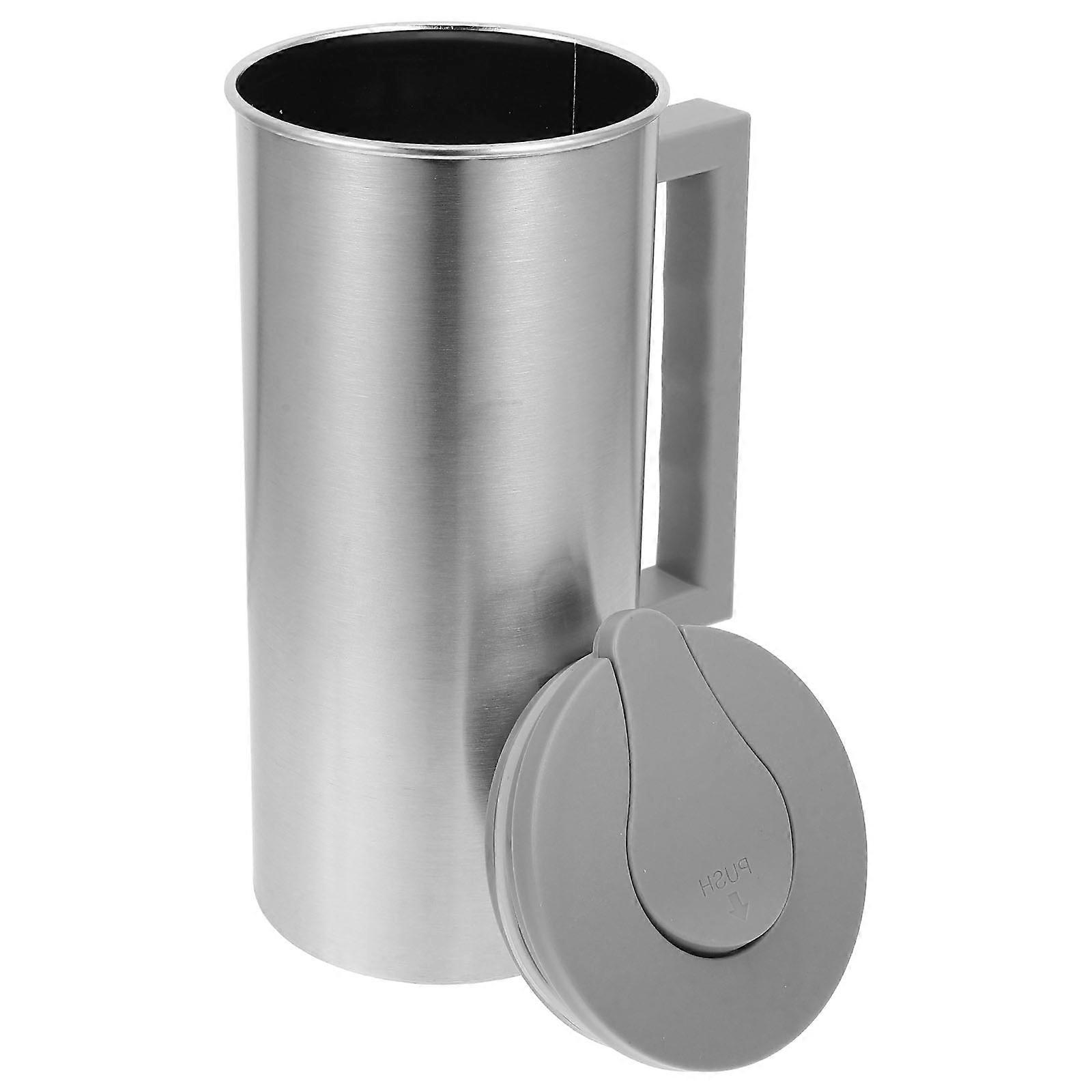Durable Stainless Steel Cold Water Jug For Office Use Beverage Serving Convenient Handle 5Pcs
