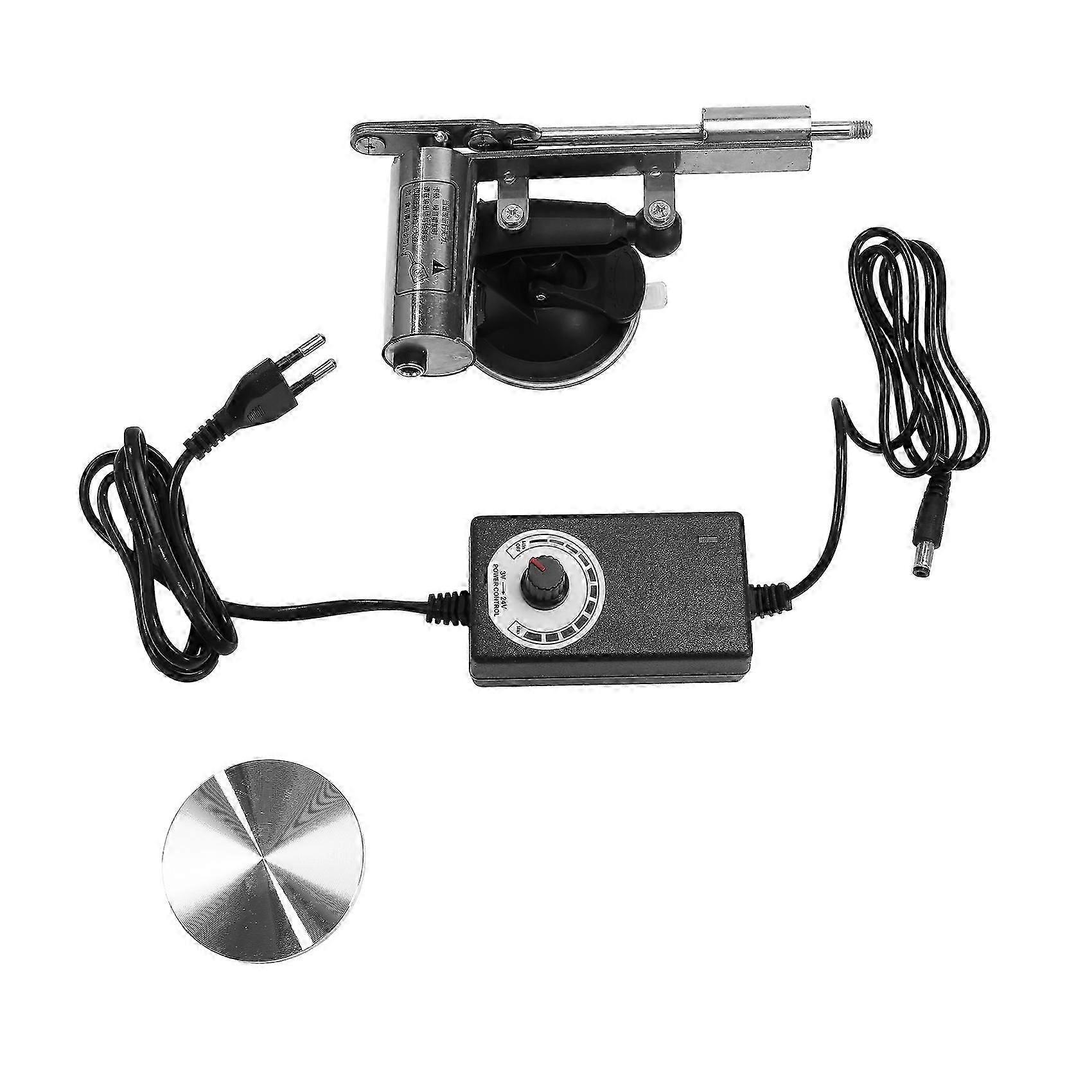 Telescopic Linear Actuator with 60mm Plate, 45mm Stroke, DC Motor for UK DIY Projects, Variable Speed