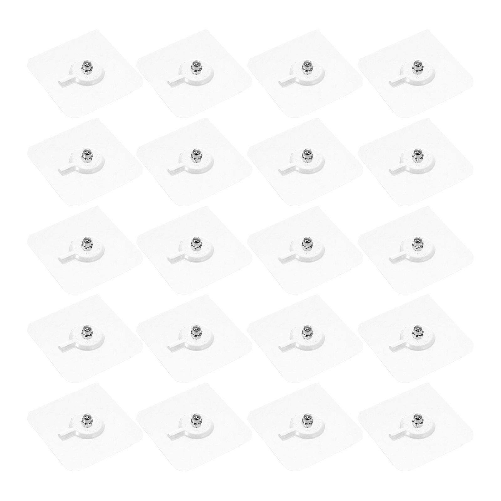 Home Hooks Household Frame Hook Nail-Free Hanging 20Pcs Transparent Material