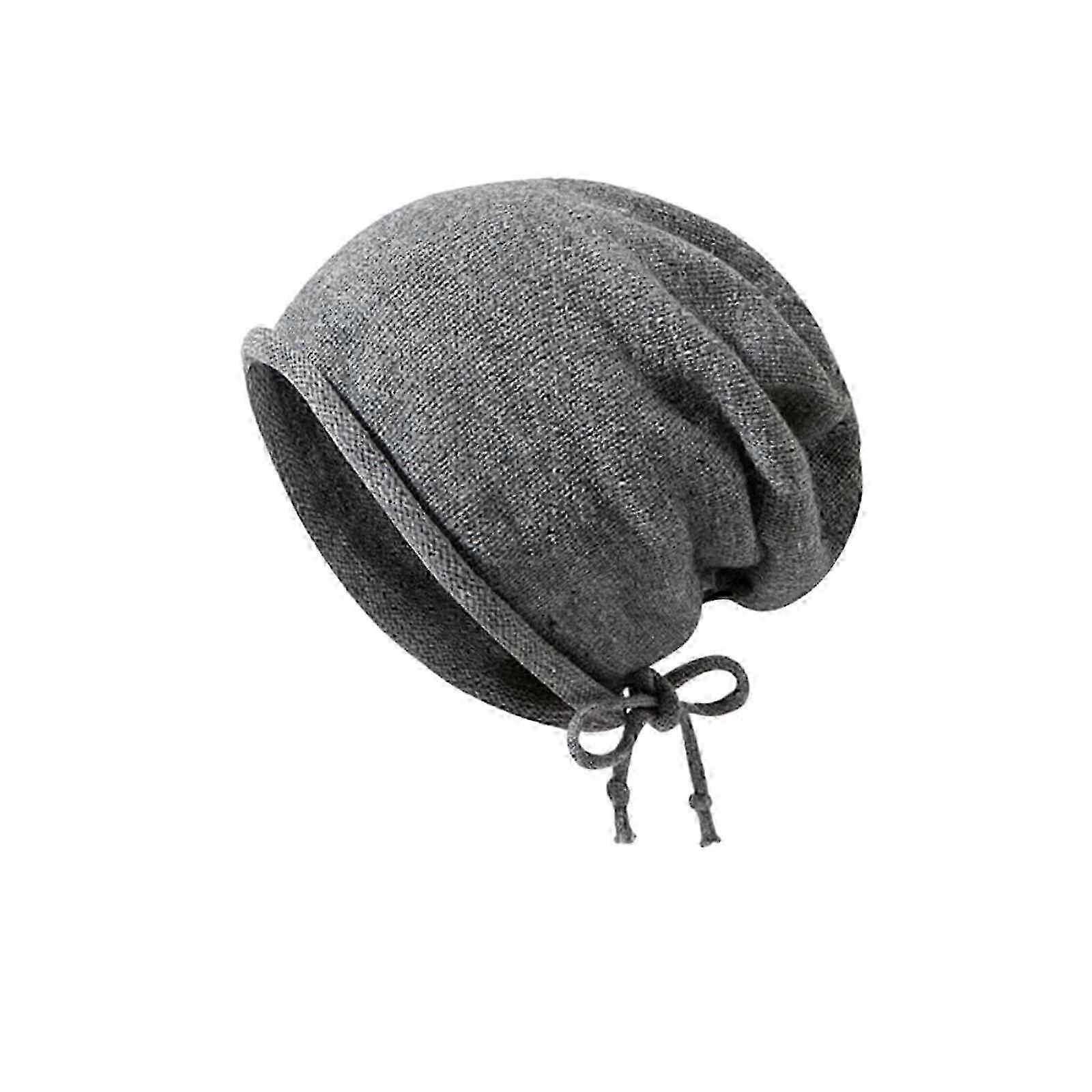 Show Face Smaller Stacked Hat,Drawstring Stack Hat,Warm Rolled Brim Hat