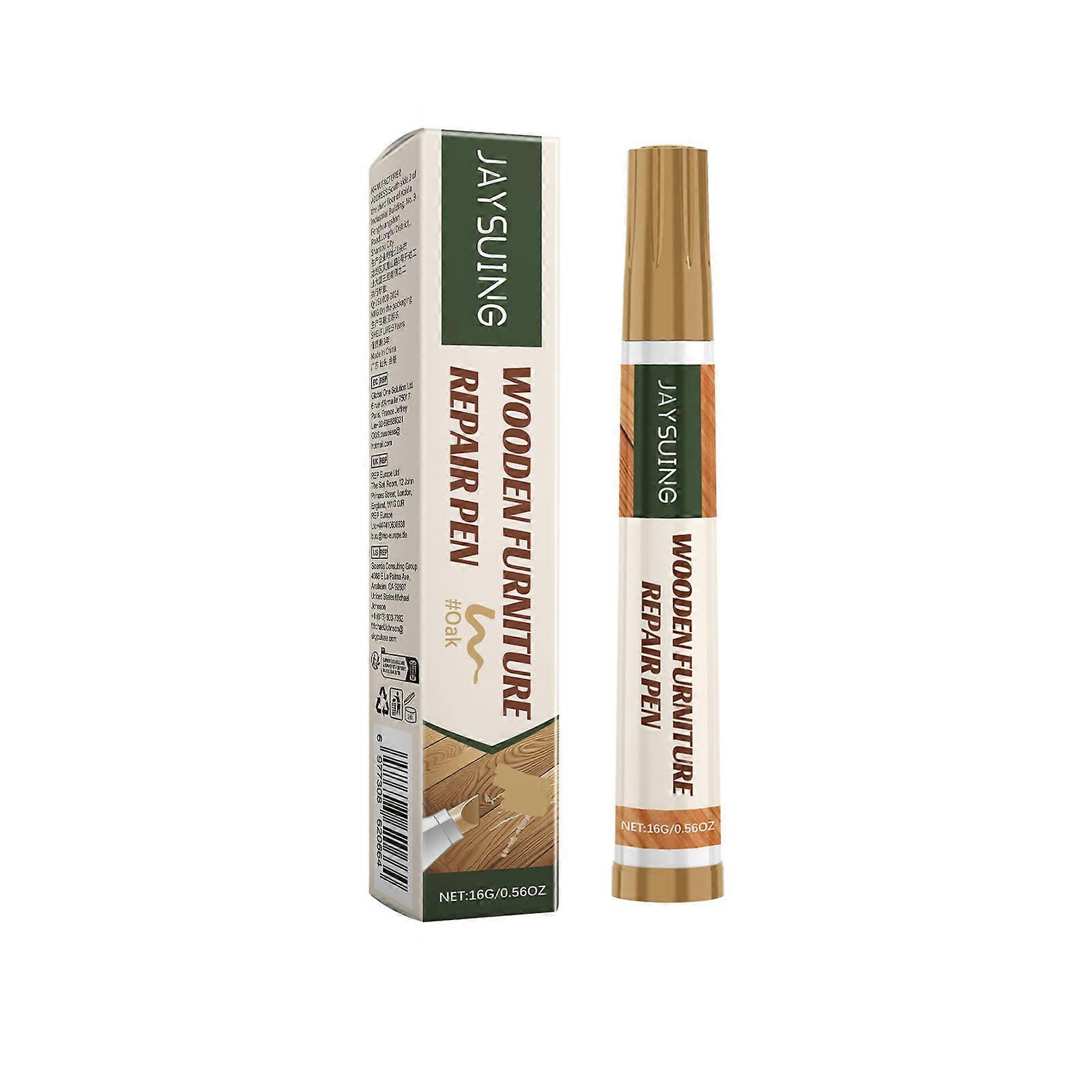 Möbelpenna i trä, färglagningspenna för trädörrar, reparationspenna för möbelfärg, reppenna för golv, ek