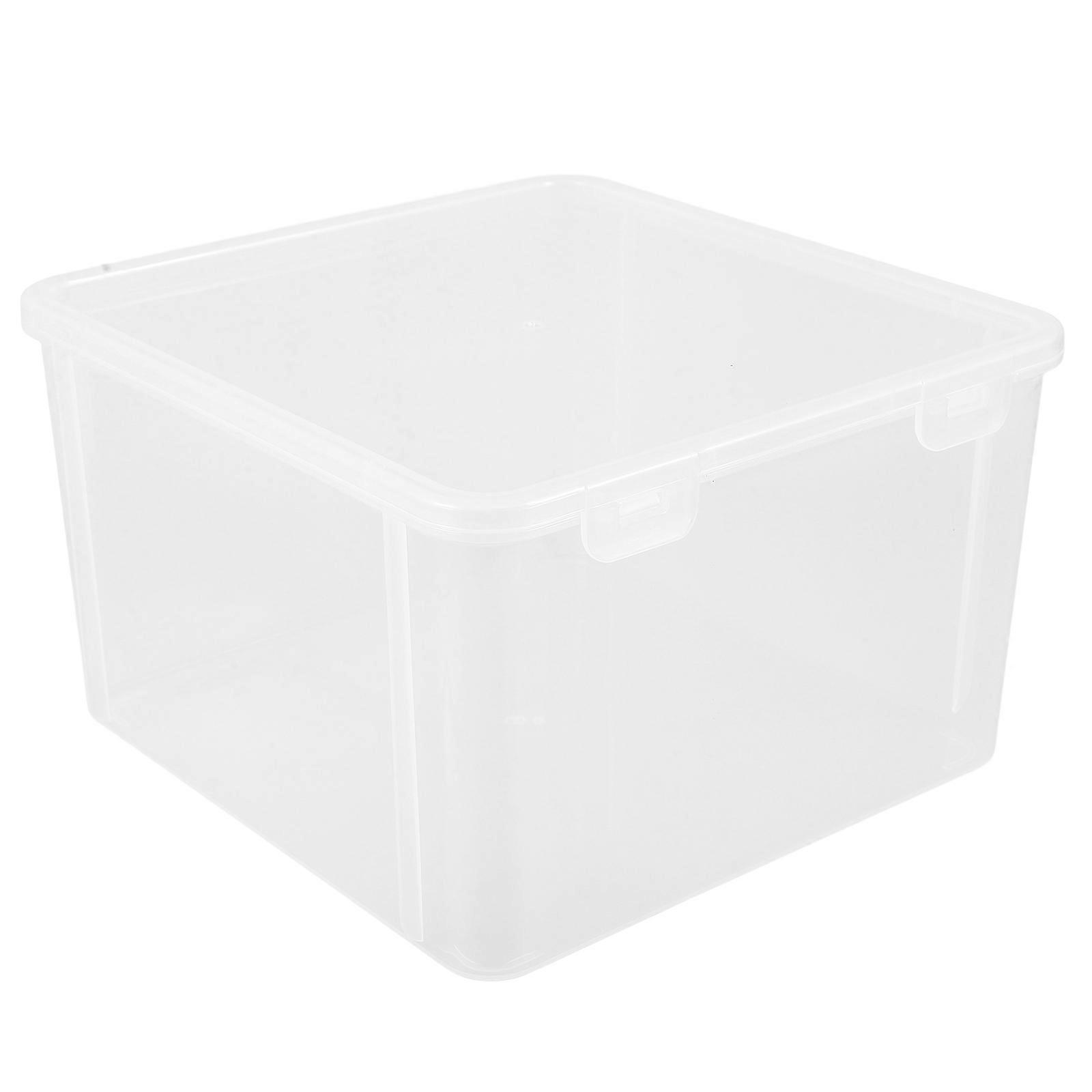 Transparent Mahjong Storage Case Plastic Box for Storage Use 2Pcs