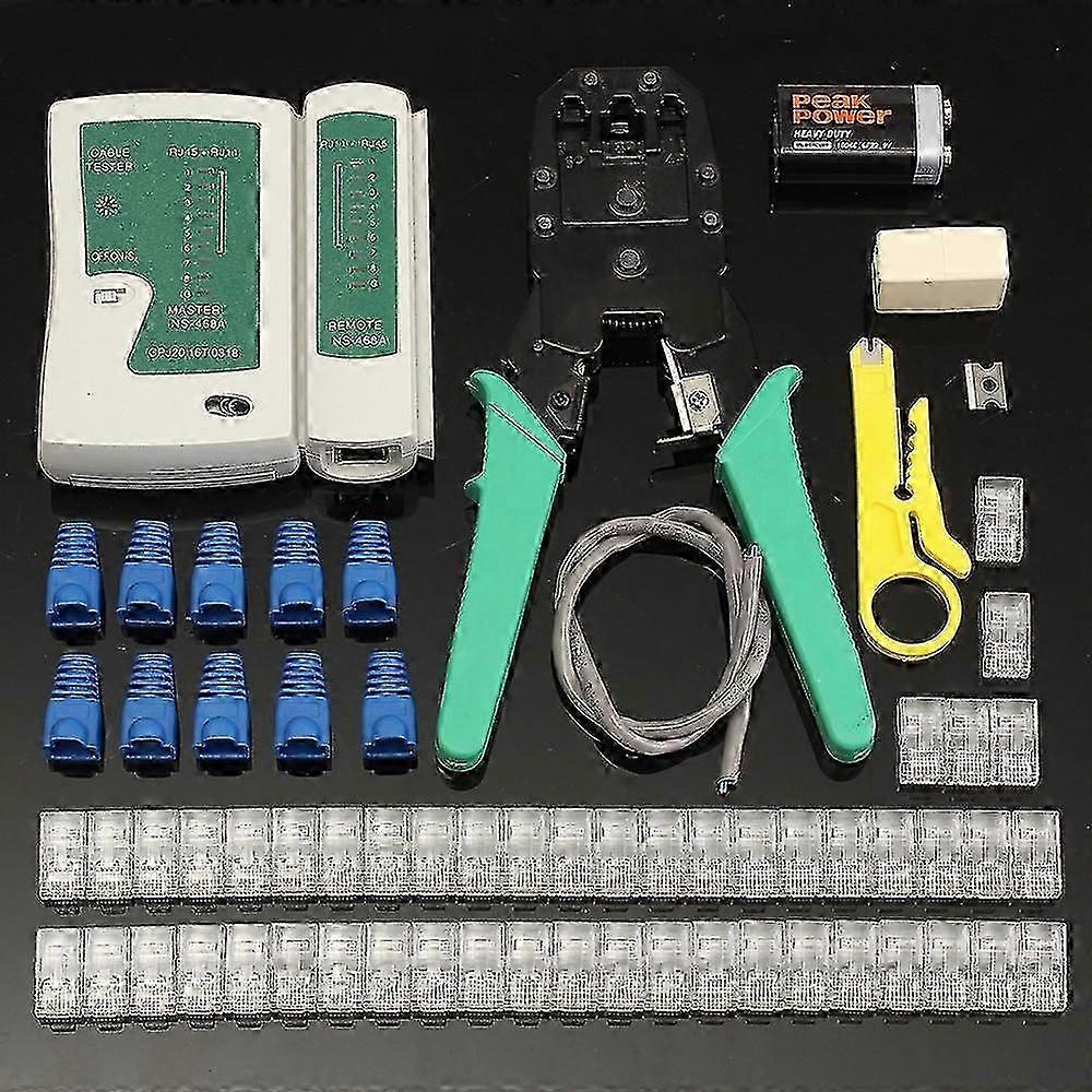 Ethernet Lan Kit Cable Fine Quality Crimper Crimping Tool Wire Stripper Rj45 Cable Tester
