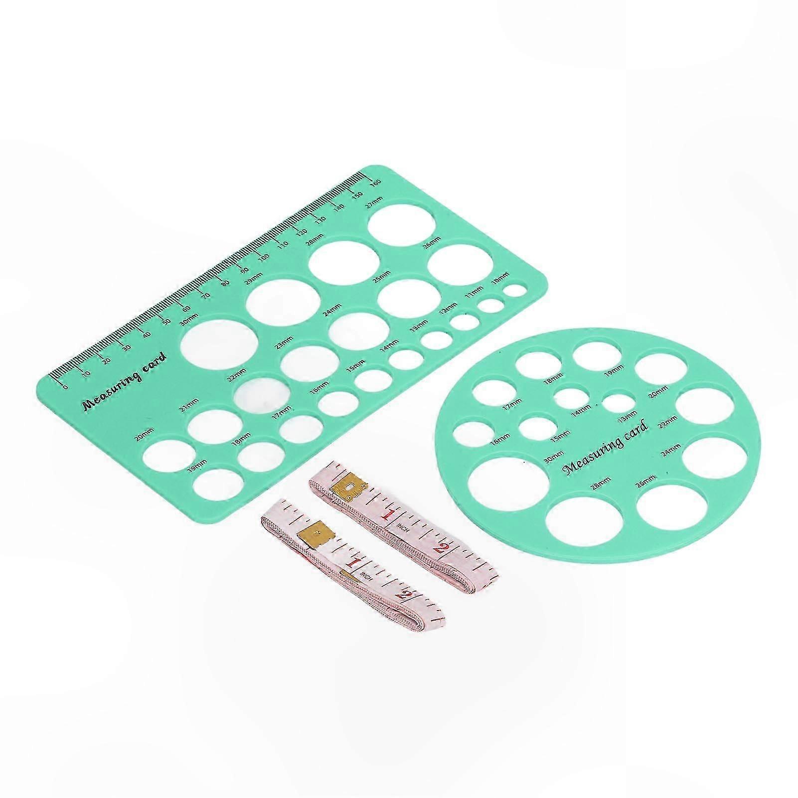 Breast Pump Flange Sizing Tool Set - Round & Rectangle Silicone Nipple Rulers for Accurate Measurement