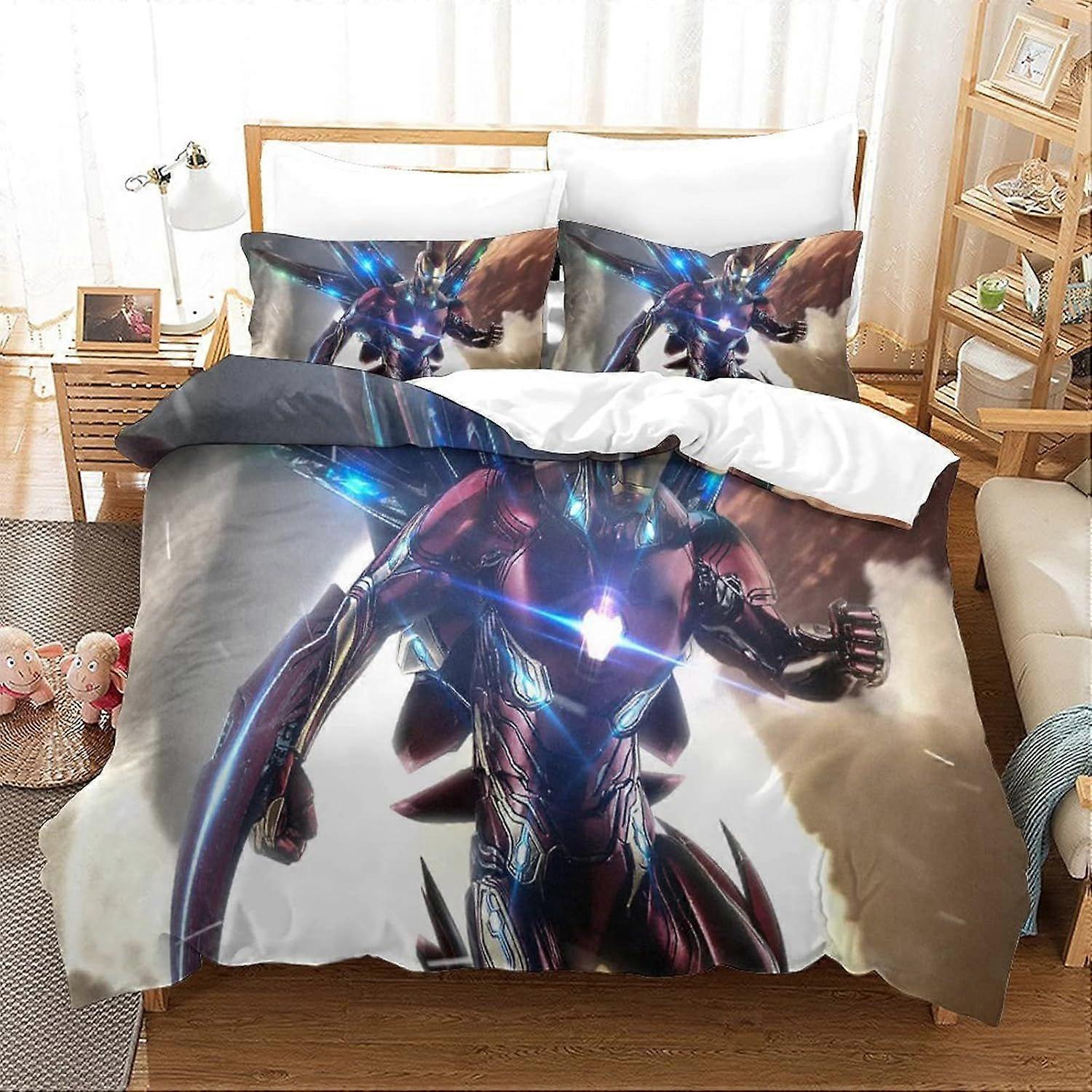xzz711 Duvet Cover Iron Man Movie Poster Duvet Cover 140X200CM