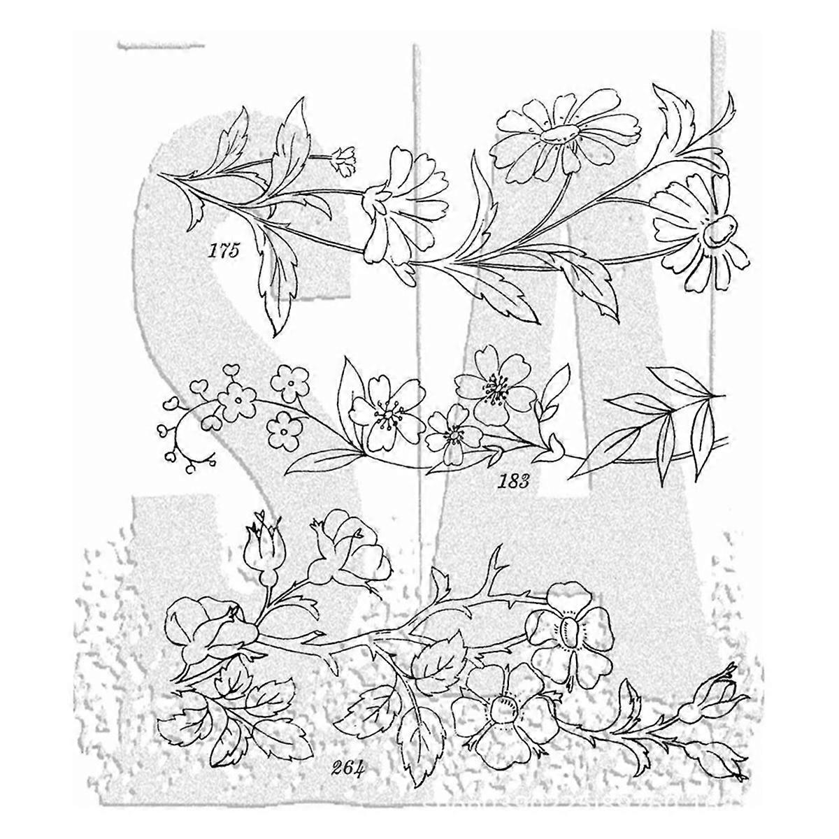 Clear stamp for card making patterns Valentine's Day Christmas TH54