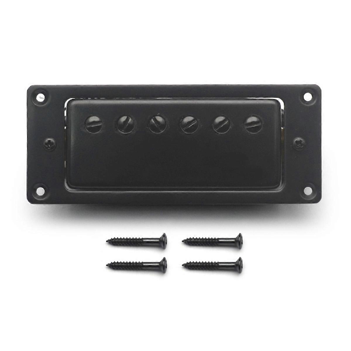 Electric Guitar Humbucker Pickup 6 Hole Mini Black