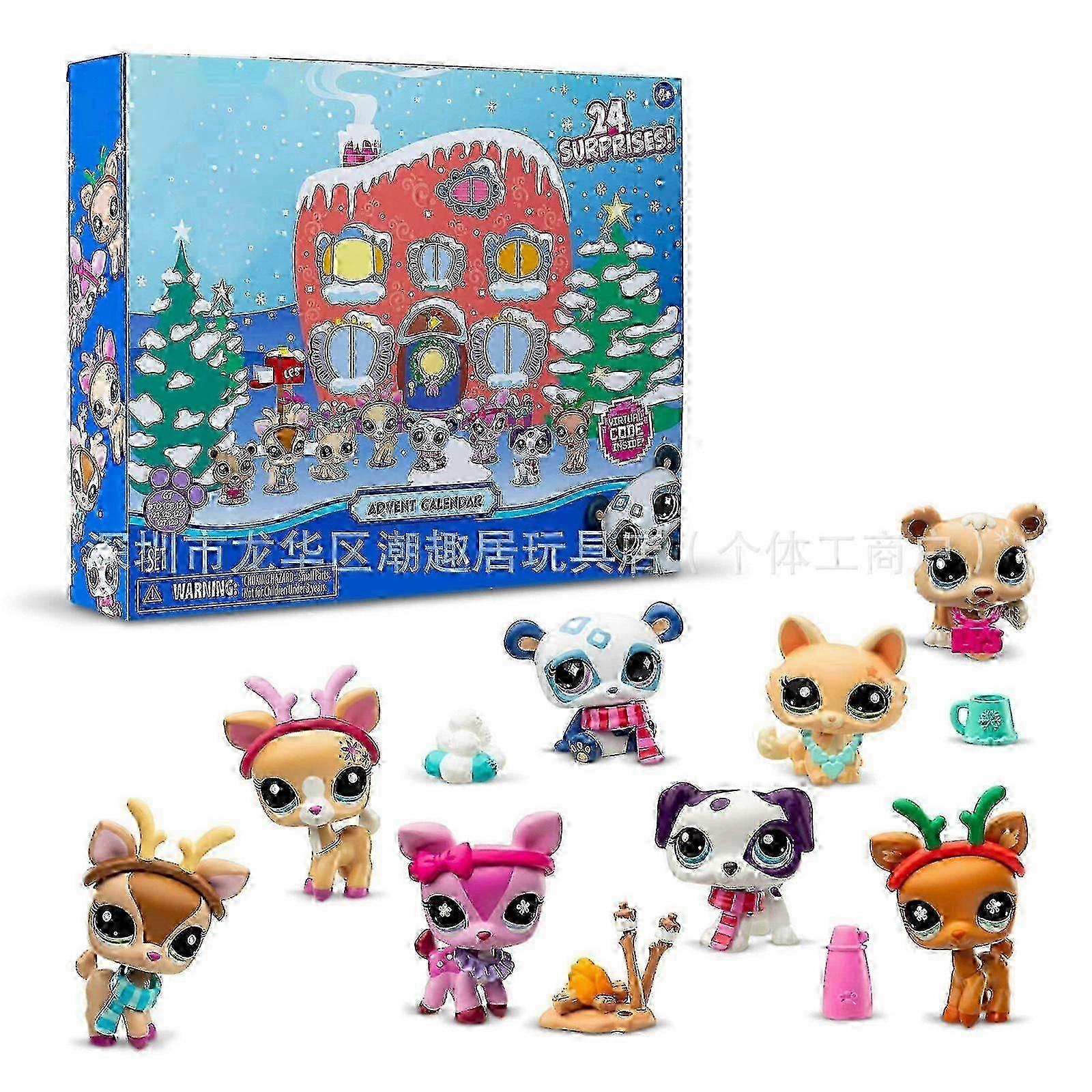 christmas advent calendar 24-day anime doll blind box countdown ornament
