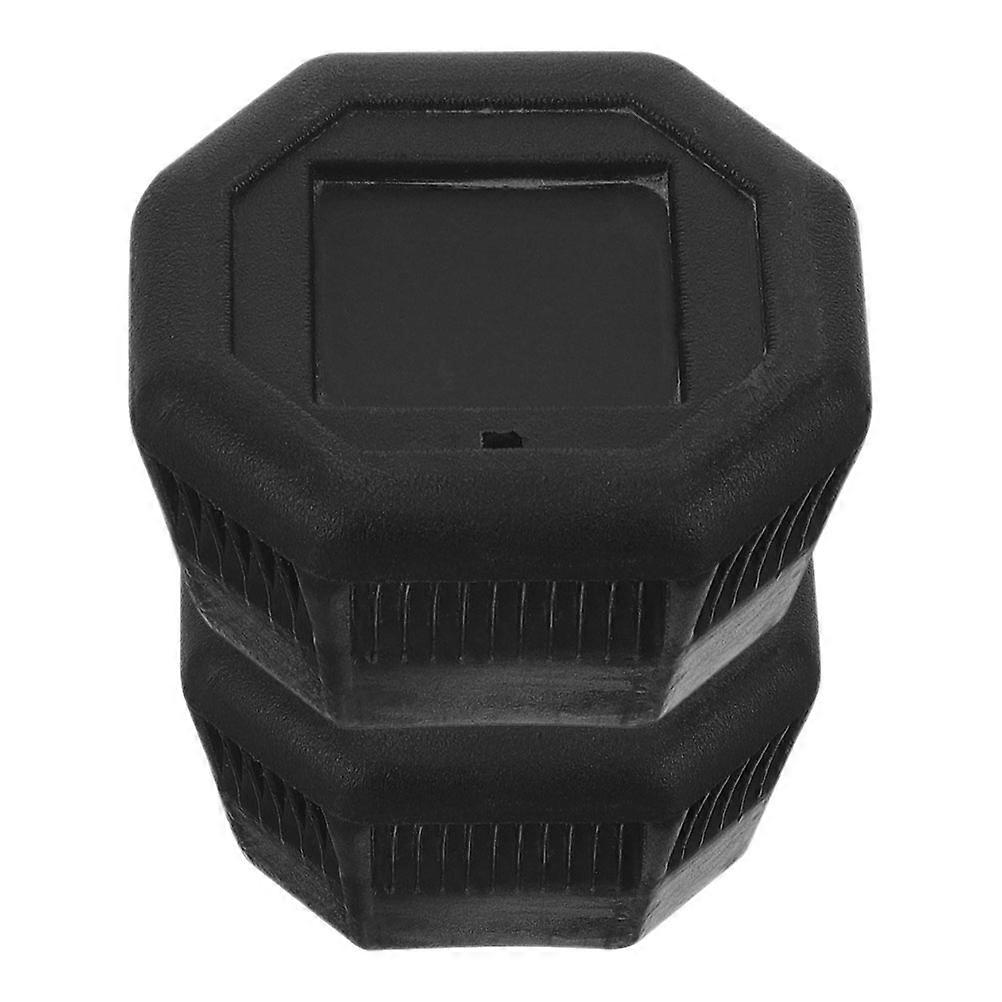 Black Tennis Racket Butt Cap for Improved Grip 8Pcs Handle Wrap