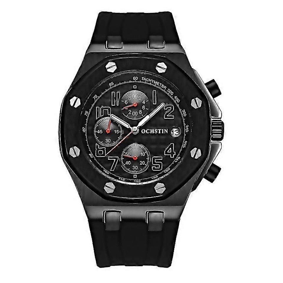 For Ochstin 6100a Multifunctional Quartz Waterproof Tpu Strap Men Watch