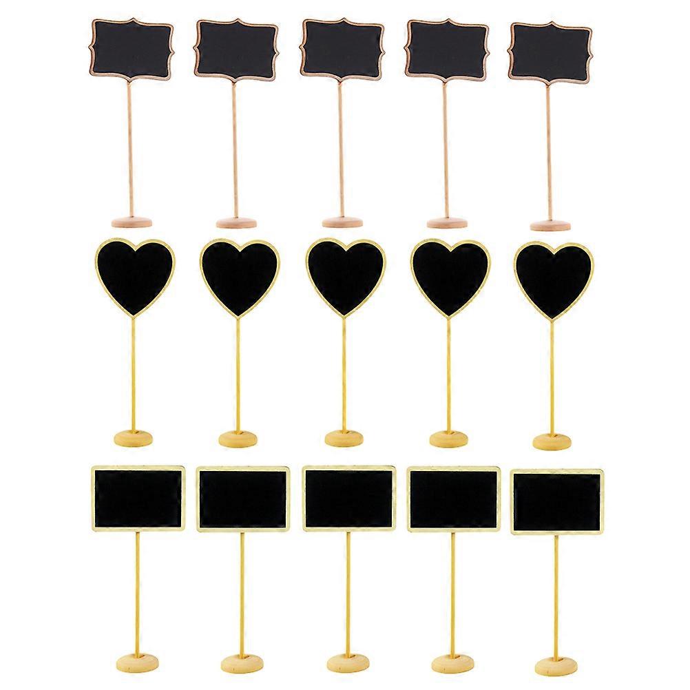 Drawing Board Wooden Mini Blackboard for Leaving Message 45Pcs Pack