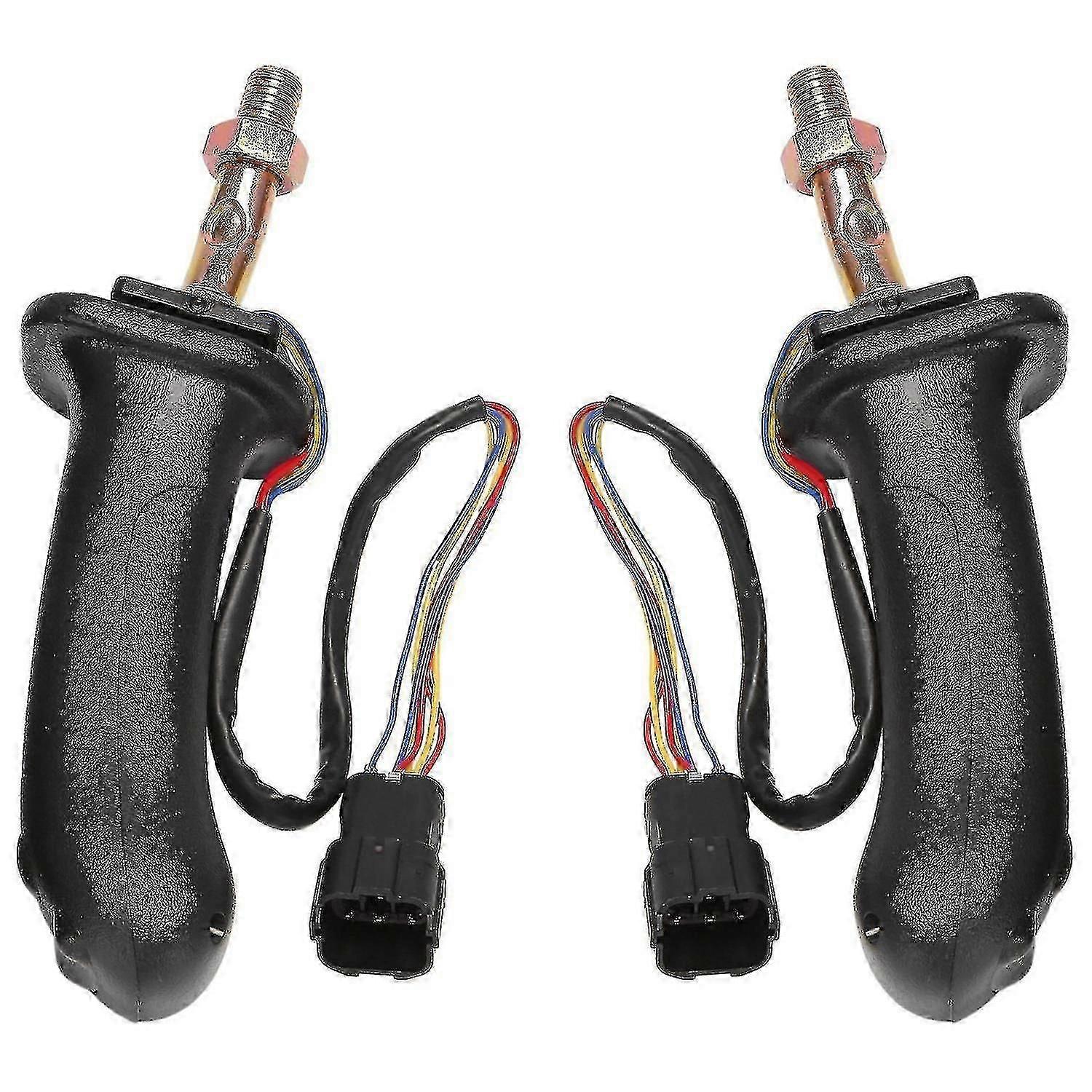 2pcs L+r 3 Buttons Excavator Joystick Assy Handle Gears Compatible With Doosan Dh Dx150 215 225 300