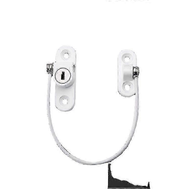 Window Restrictor, 2pcs Kids Window Restrictor Locks Window Locks Upvc Baby Safety Security Wire Catch With Keys For Baby Children Safety Perfect For