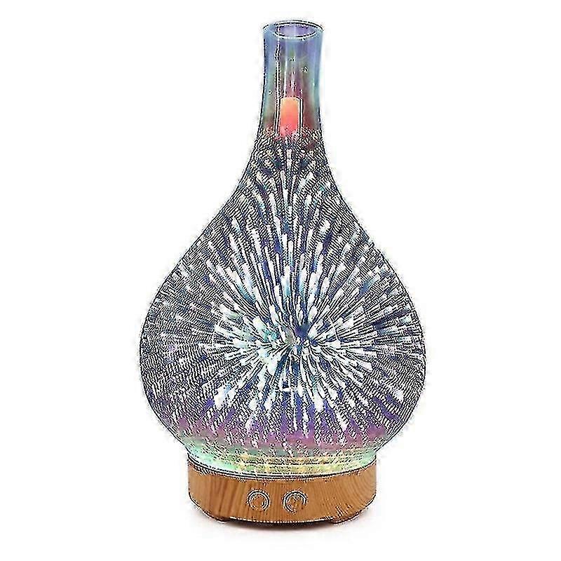 3d Glass Oil Diffuser Usb N Vase Aroma 7 S S For Home Led Lamp