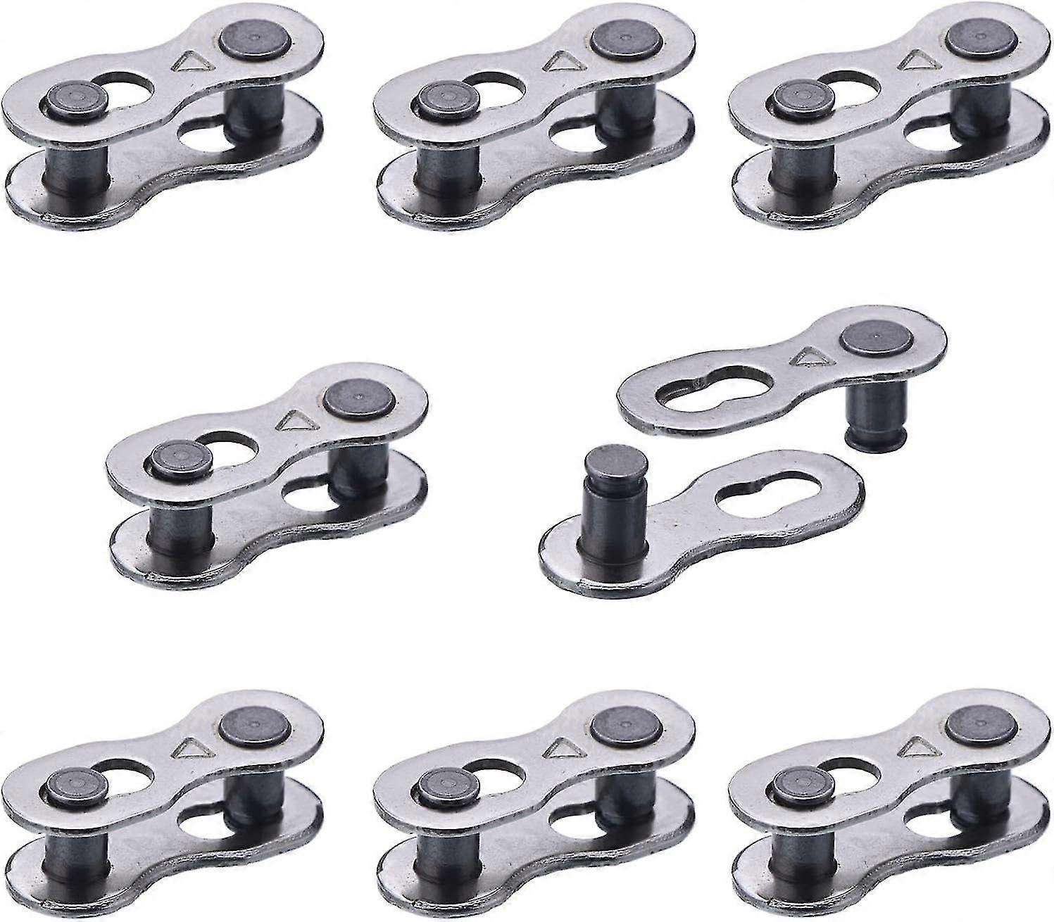 8 par cykellänkar för 6, 7, 8-delad kedja silver