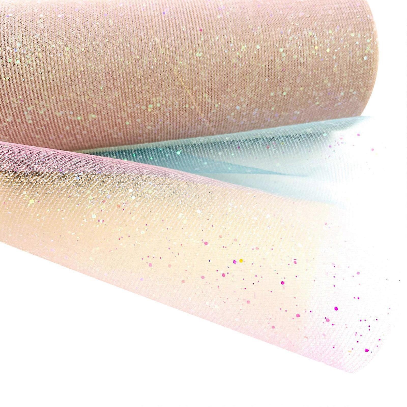 XIUH Tool Series Mesh Ribbon 15cm, Compatible with Office, Craft, Stationery, DIY Gift Packaging Decorative Belt for Festive Atmosphere (A)