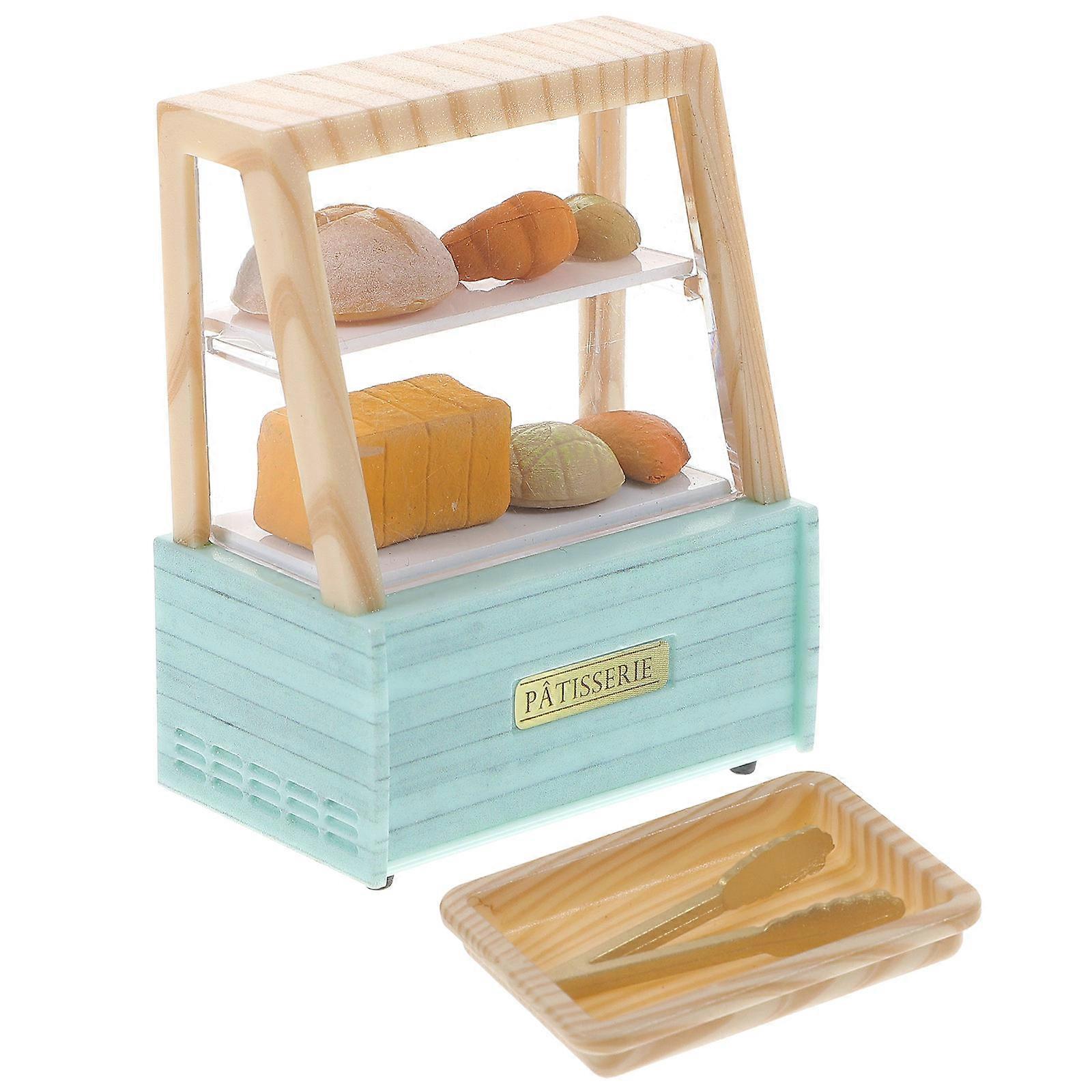 Mini Dollhouse Kitchen Cabinet With Accessories Square Design For 1Set