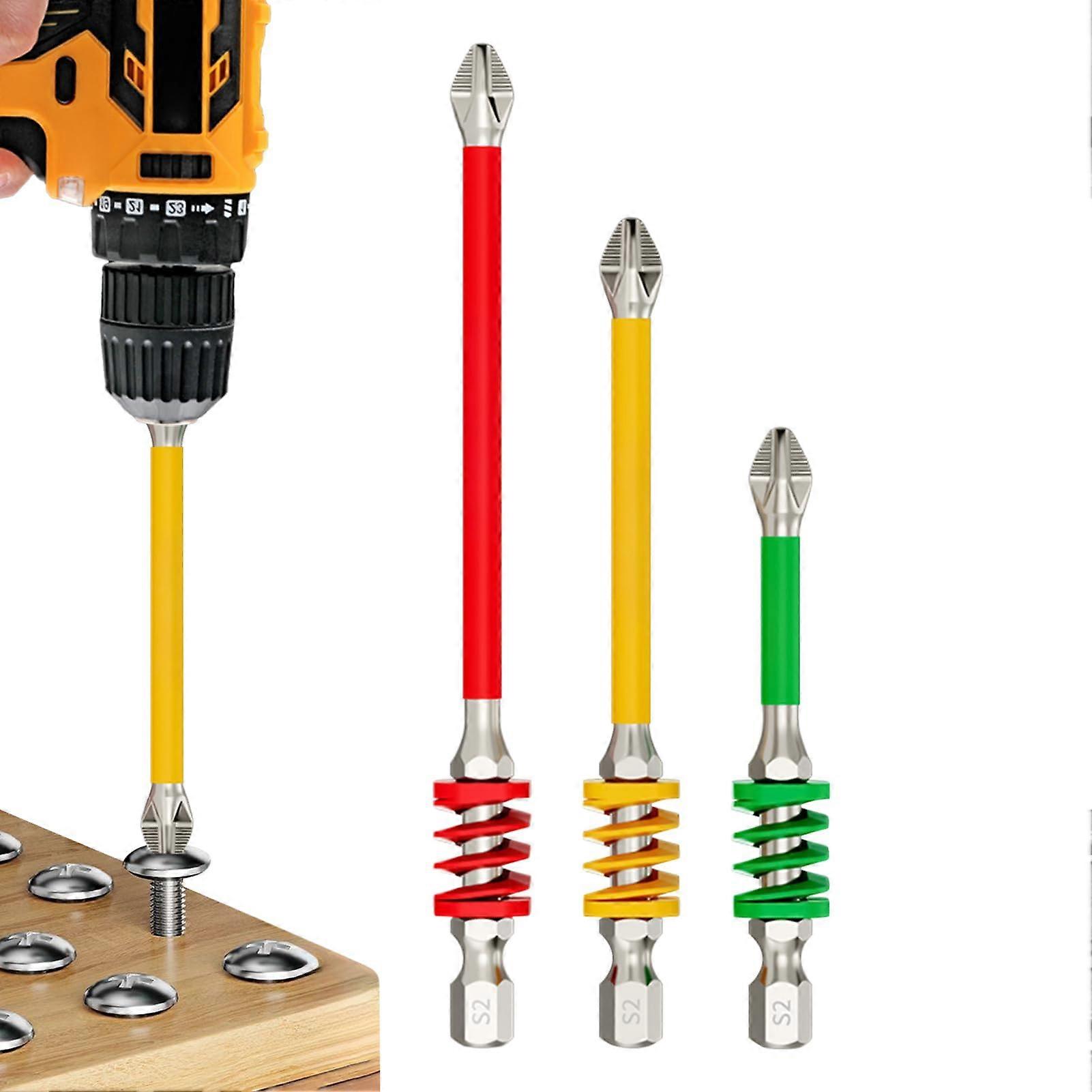 Magnetic Screwdriver Bits Spring Screwdriver Bit Spring Precision Drill Attachment For Mechanic Electrician Automotive