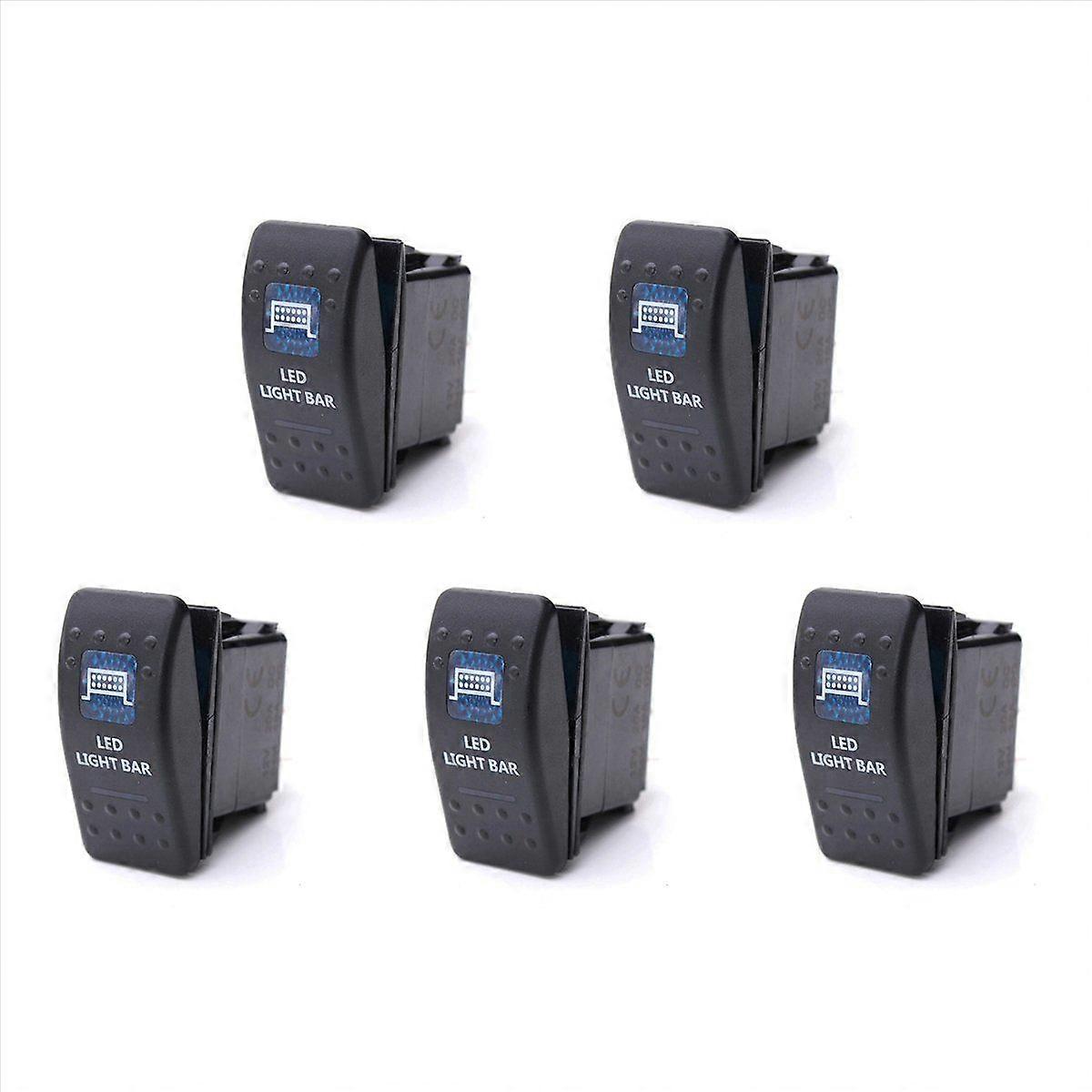 Interruptor basculante de luz traseira LED duplo SPST ON-OFF 12 / 24V CE 10A 1