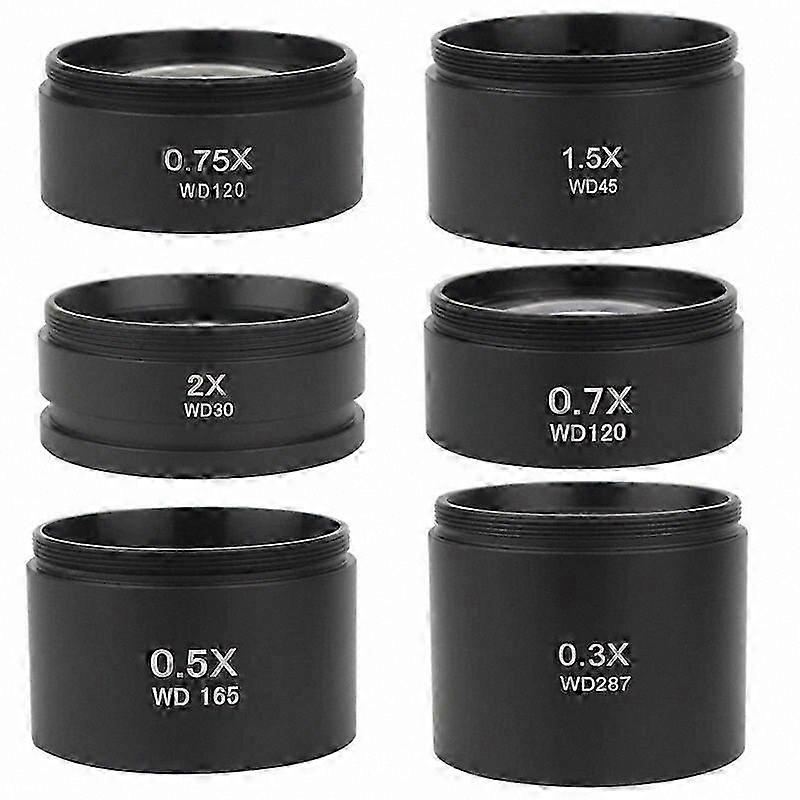 M48mm Thread Barlow Lens for Zoom Stereo Binocular Microscope Accessory