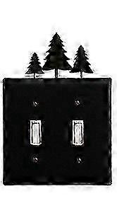 松の木 - ダブルスイッチプレートカバー