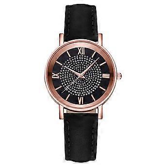 Orologio da donna alla moda, in acciaio inossidabile, casual, elegante, da polso, con cristalli, in offerta.