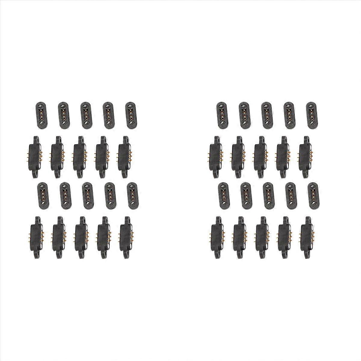10 Pairs Spring Loaded Magnetic Pogo Pin Connector