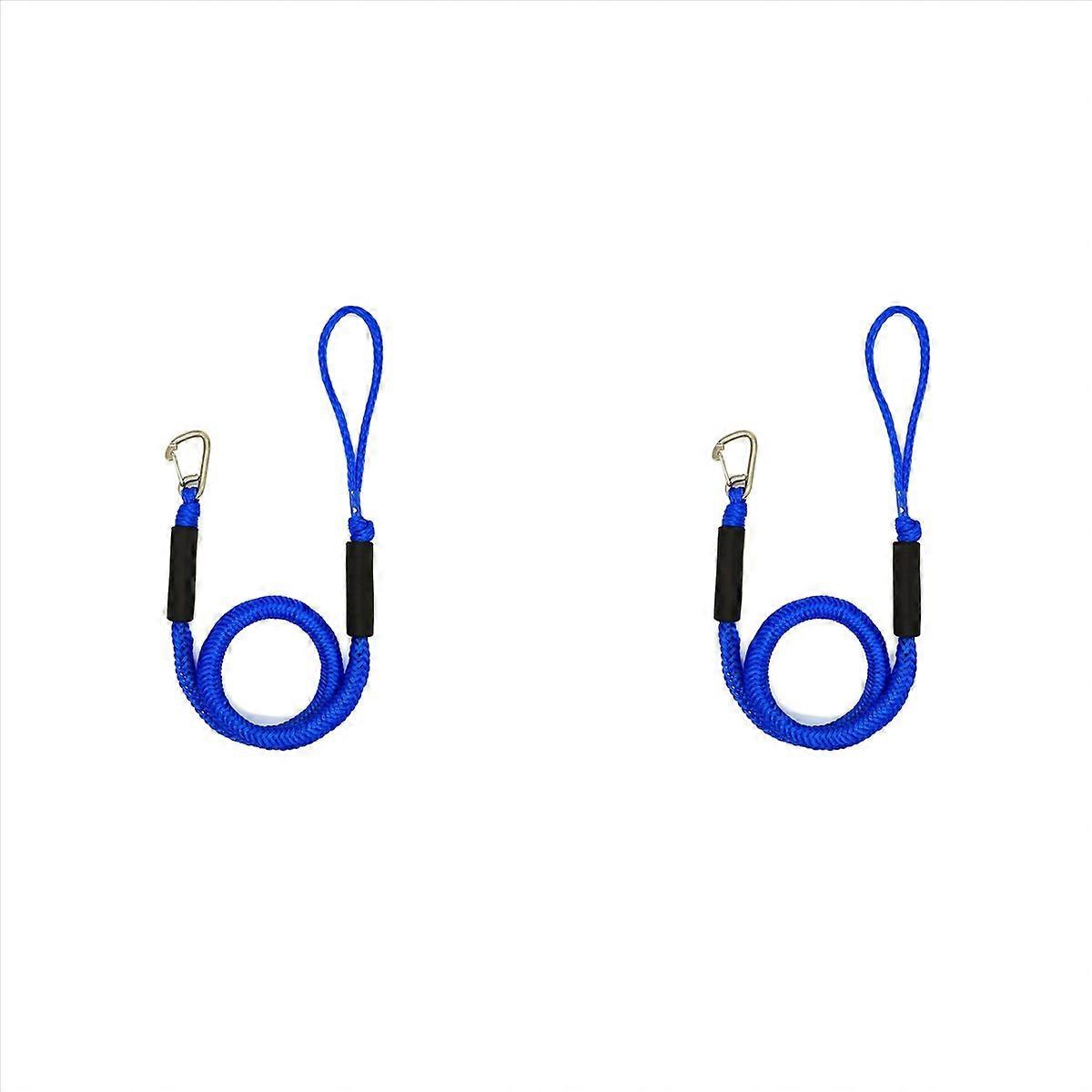 Boat Bungee Dock Lines Marine Mooring Rope for Motor Kayak Blue